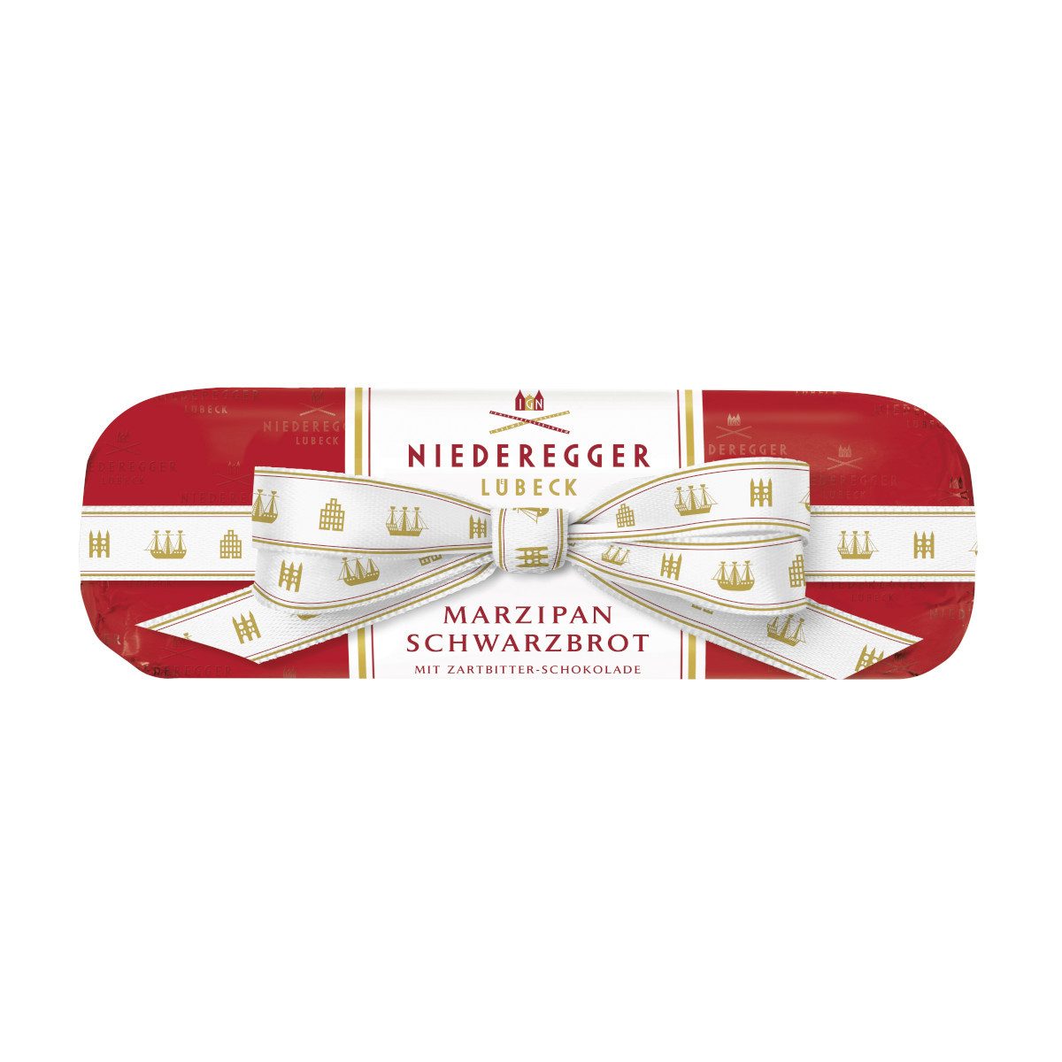Niederegger Schokolade, Niederegger Marzipan Schwarzbrot mit Zartbitter Schokolade 125g