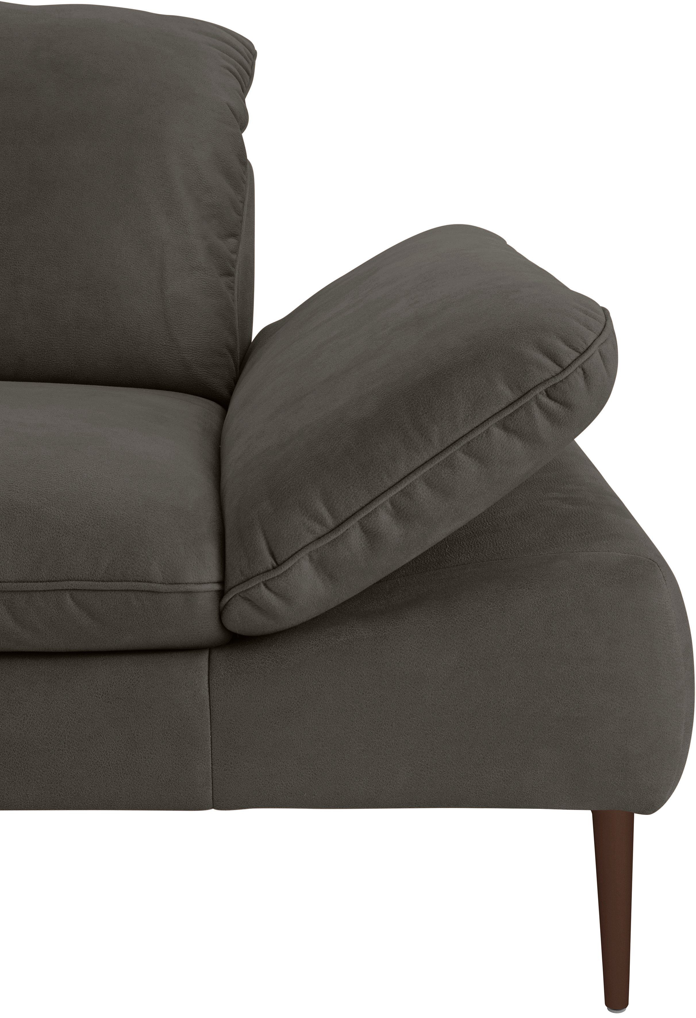 Füße Sitztiefenverstellung, 202 W.SCHILLIG bronze 2-Sitzer pulverbeschichtet, Breite enjoy&MORE, cm