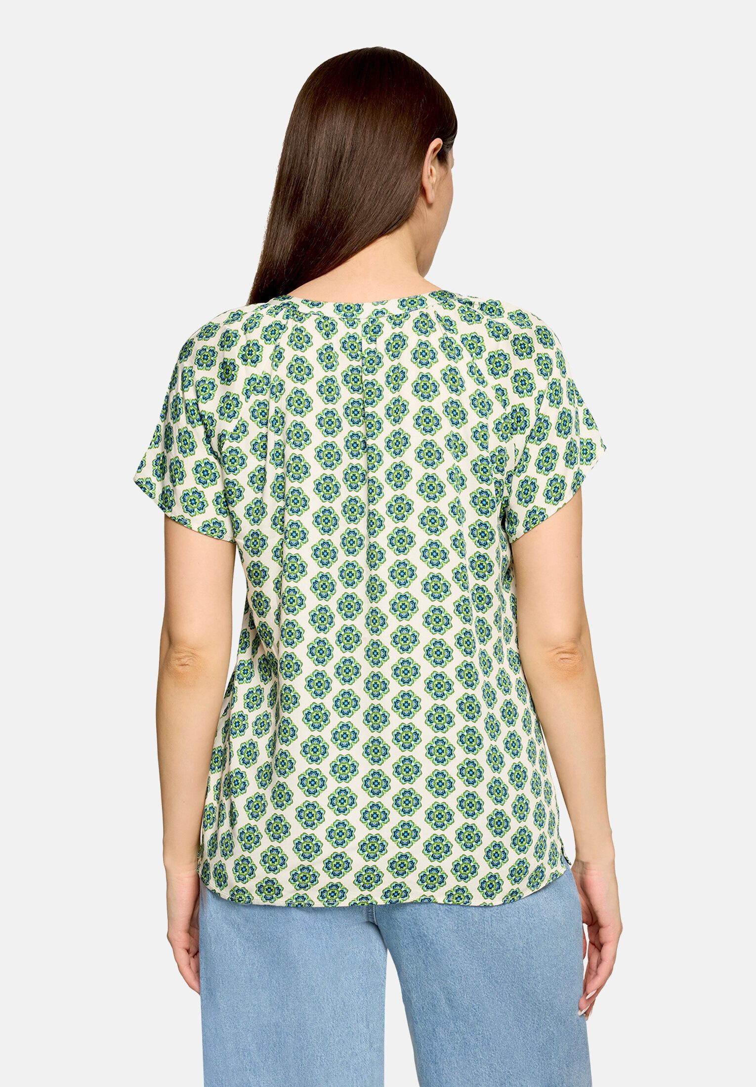 Cartoon Shirtbluse Damen mit Rüschen