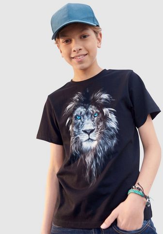 KIDSWORLD Marškinėliai »LION WITH BLUE EYES«