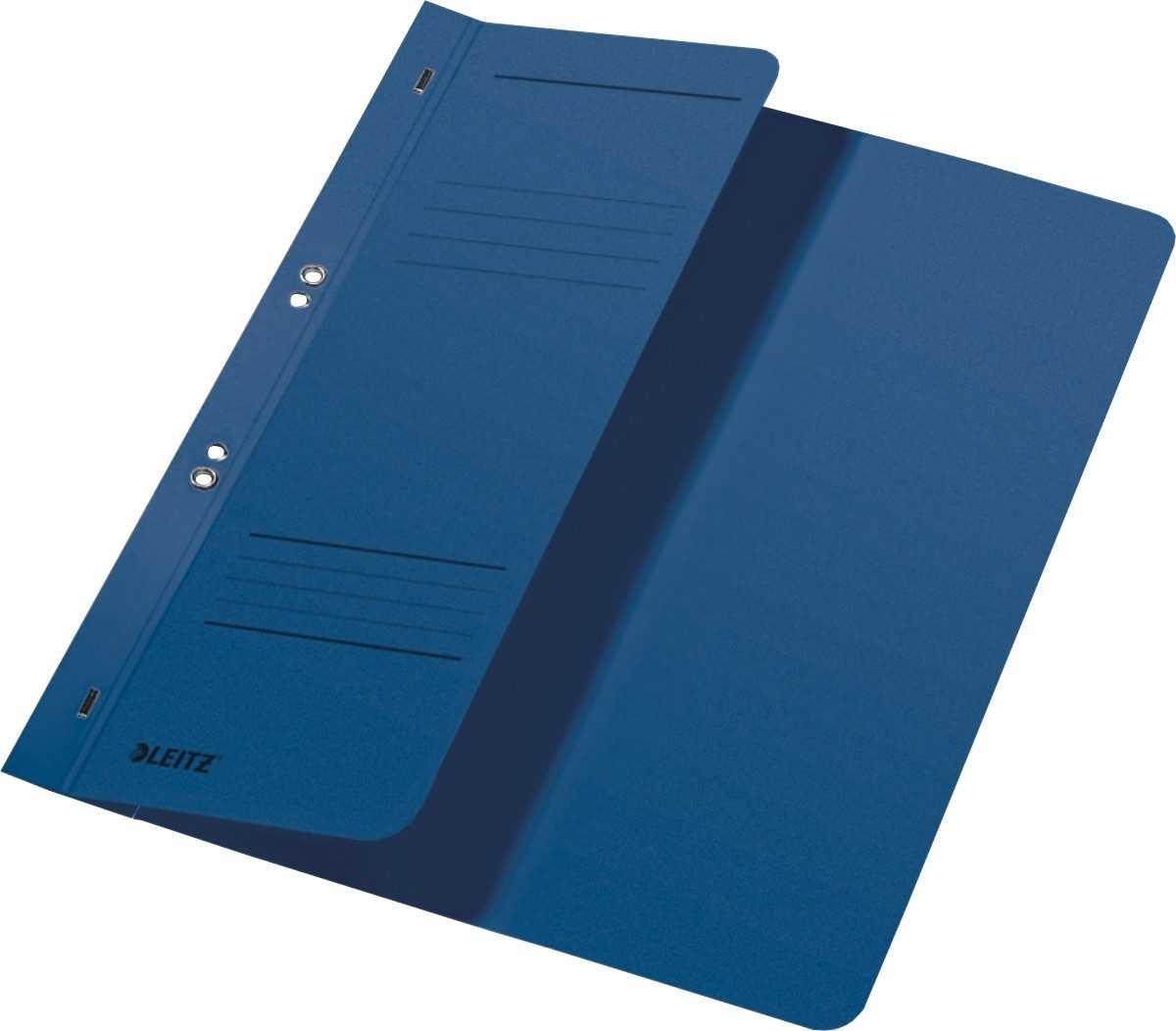 LEITZ Hefter Ösenhefter A4 1/2 Vorderdeckel Amtsheftung blau
