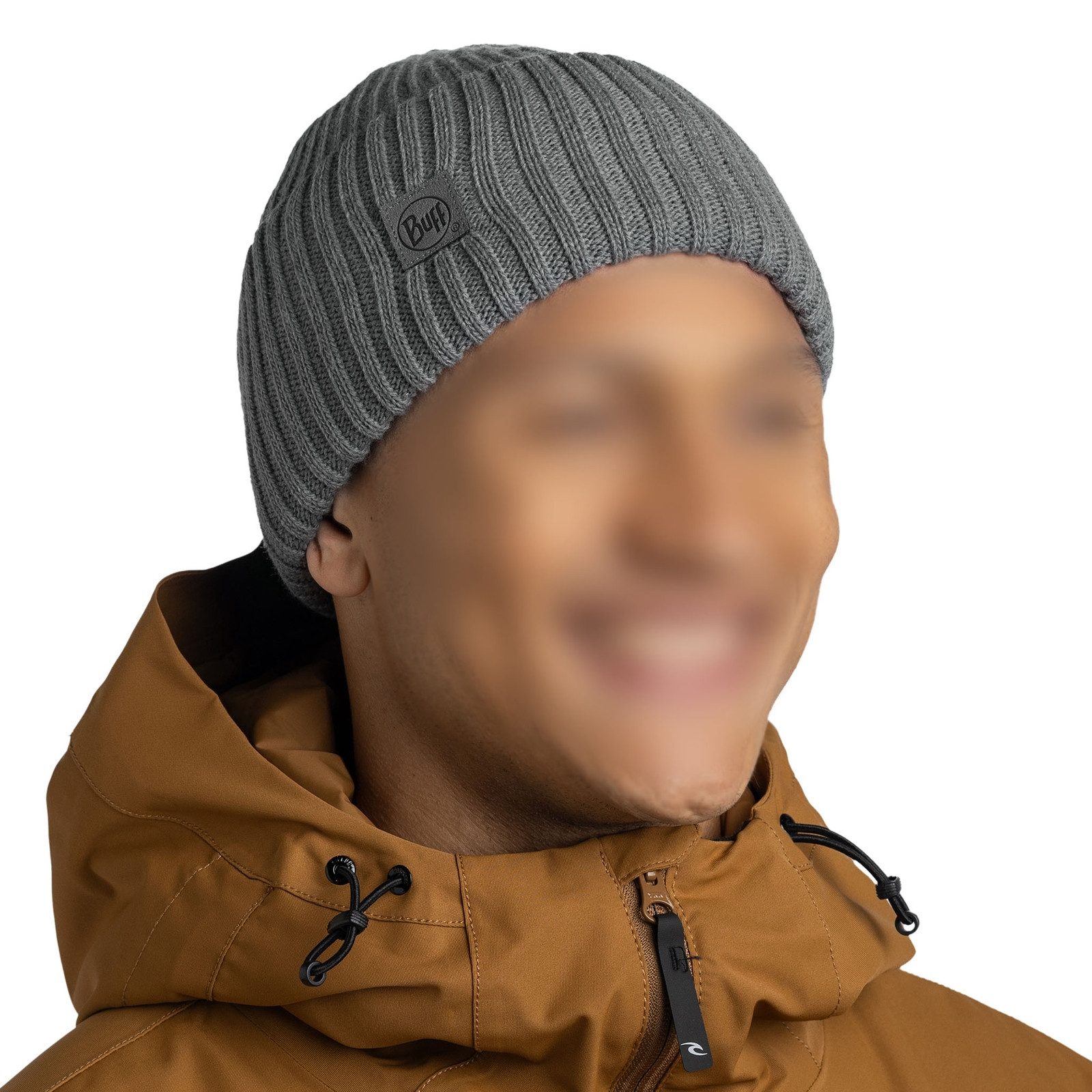 Buff Strickmütze Knitted Beanie Rutger mit breitem Umschlag