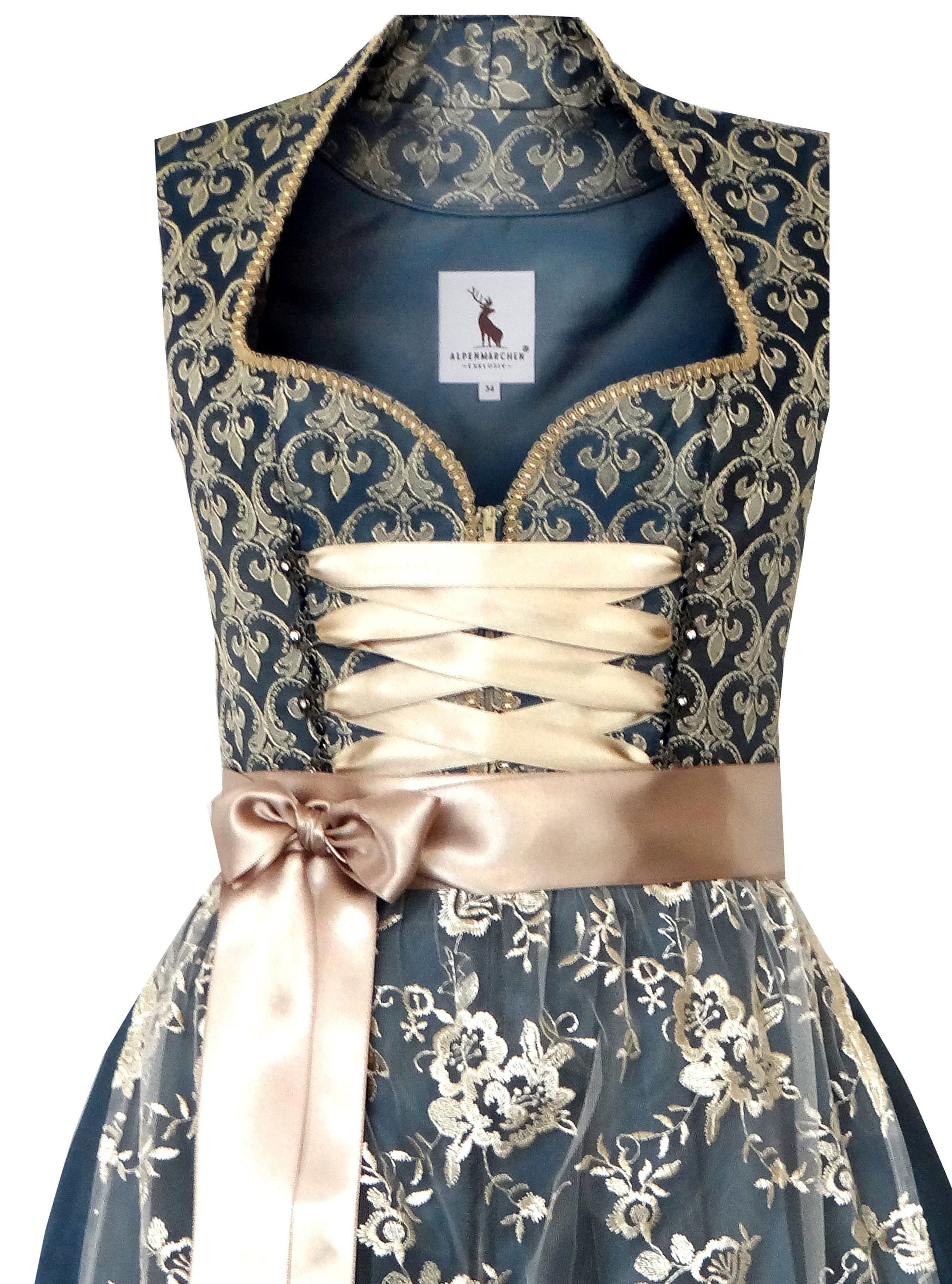Alpenmärchen Dirndl Midi Dirndl Belle - ALM660 günstig online kaufen