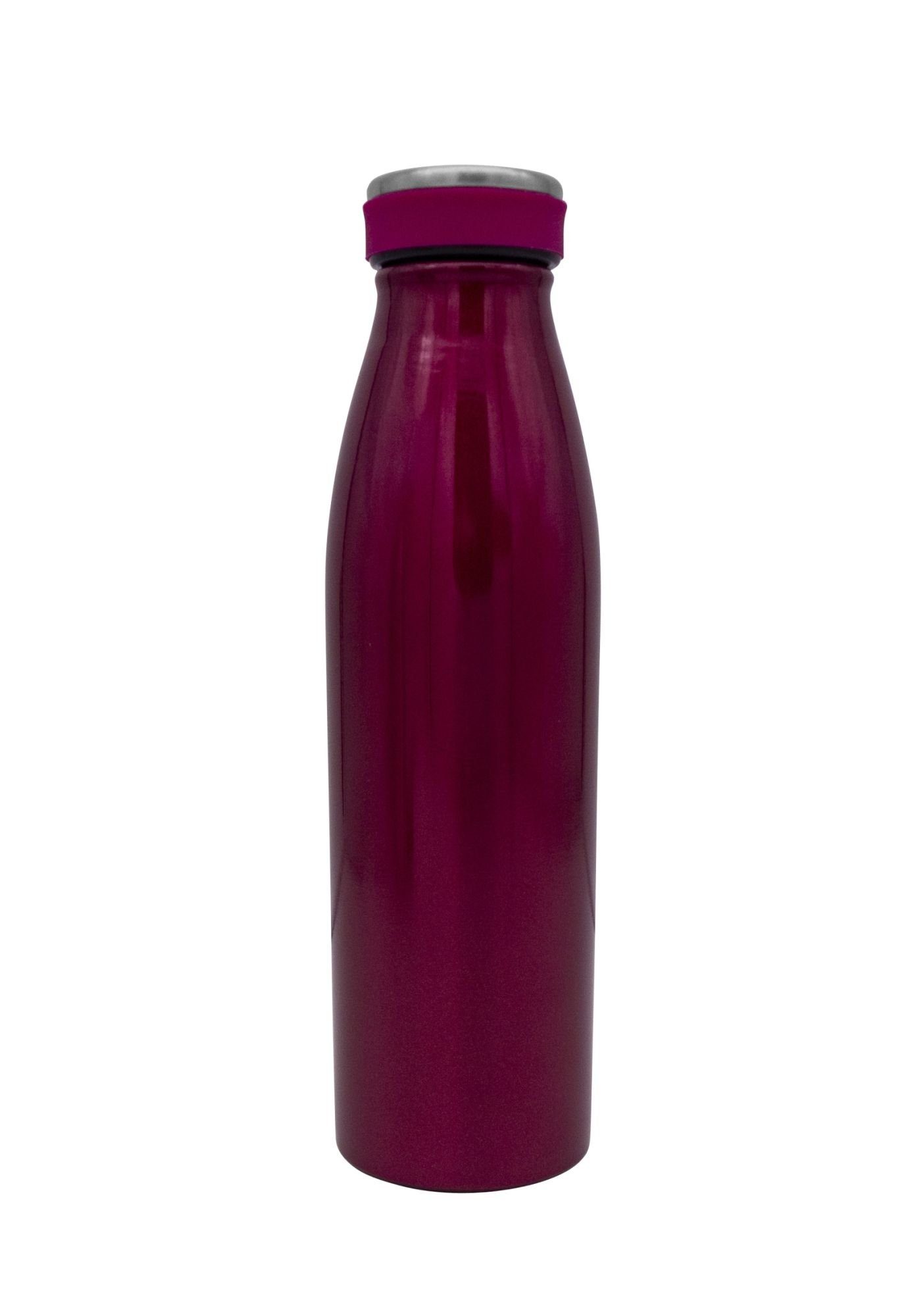 Steuber Thermoflasche, Edelstahl Isolierflasche 500 ml doppelwandig berry