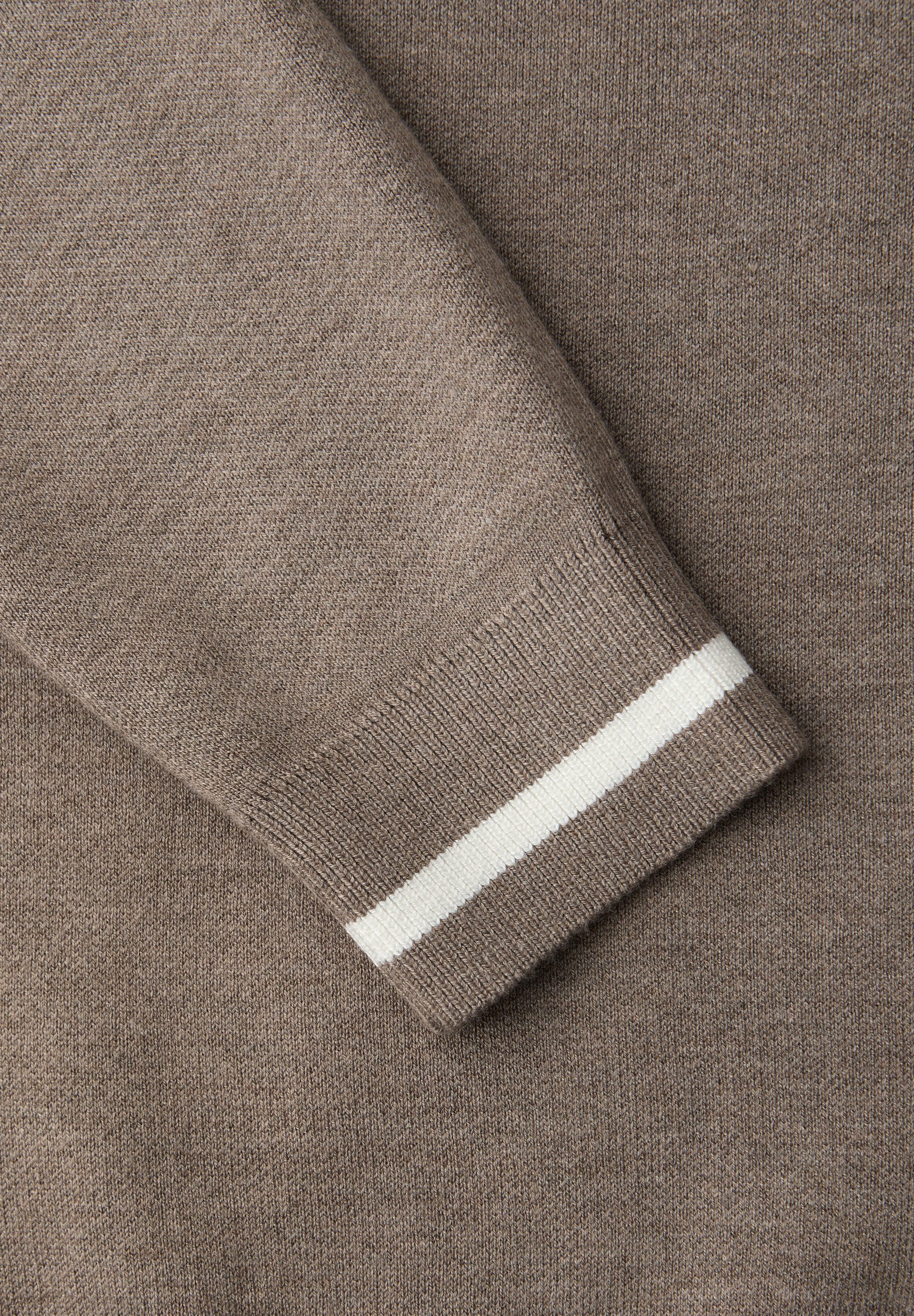 STREET ONE Strickpullover mit Kontrastdetails