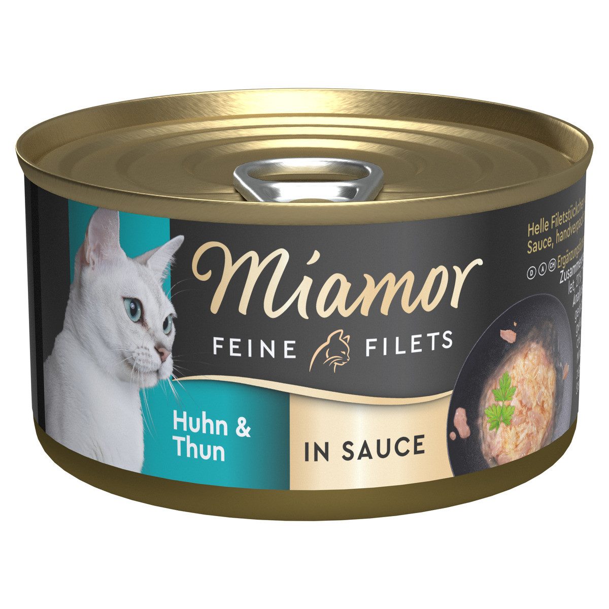 Miamor Feine Filets Huhn & Thunfisch in Sauce 85 g - 24 Stück, Nassfutter für: Katze