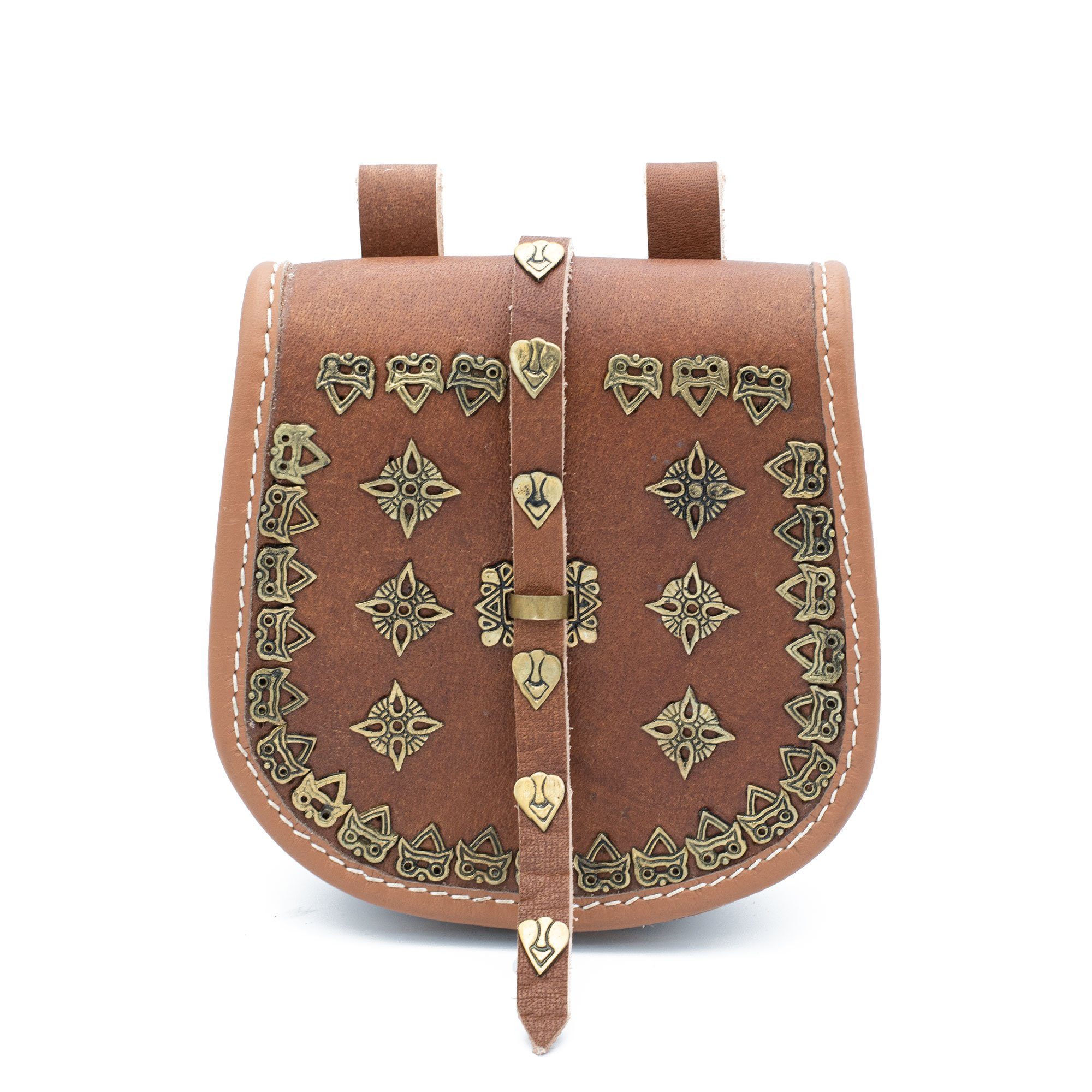Ritter-Kostüm Tarsoly oder Rus Tasche - Frühmittelalter-Gürteltasche aus Leder