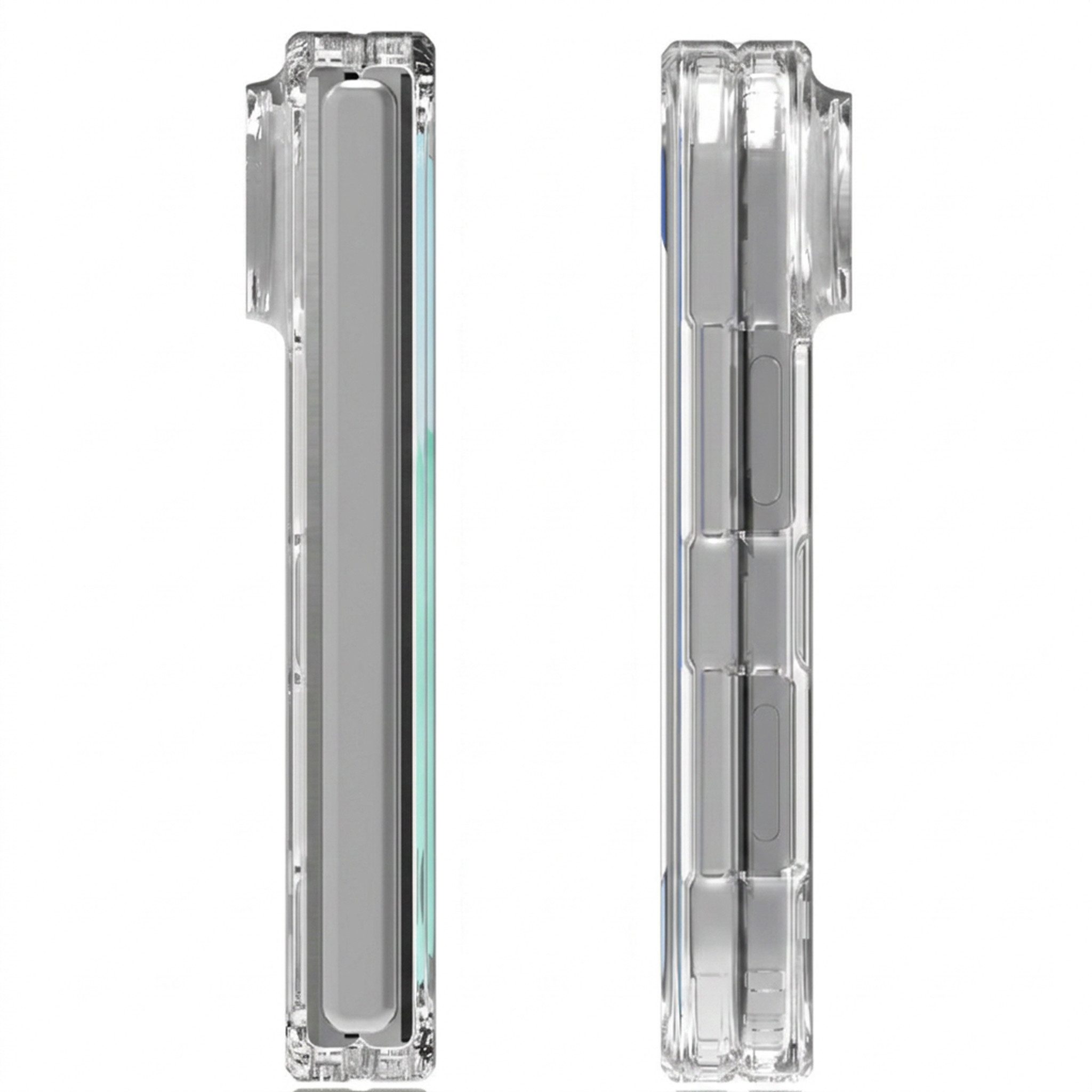 Futurea Handyhülle Fold Duo Transparent für Apple iPhone 18 Fold Case, MagSafe, Durchsichtig für Apple iPhone mit MagSafe und faltbar – Bild 5 von 5