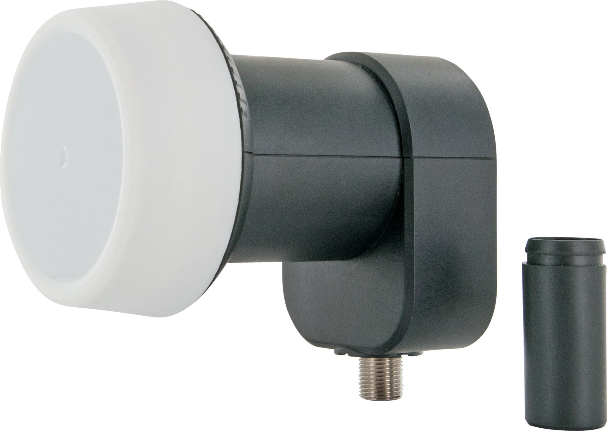 Schwaiger 714272 Universal-Single-LNB (für 1 Teilnehmer, herausziehbare Wetterschutzabdeckung, hellgrau)