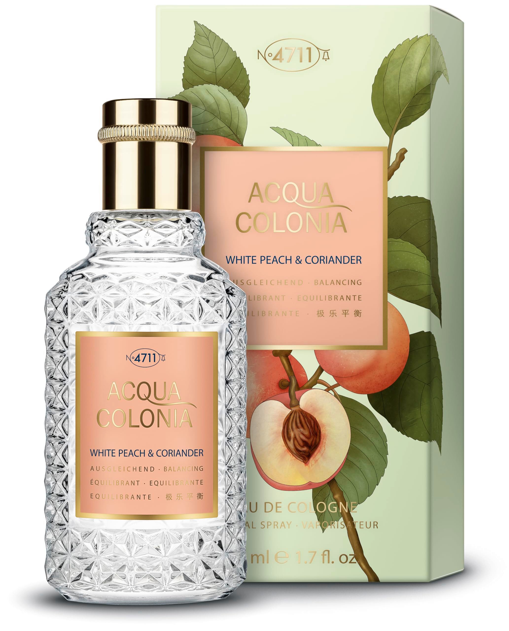 4711 Eau de Cologne ACQUA COLONIA White Peach & Coriander Eau de Cologne, 50 ml, 1-tlg.
