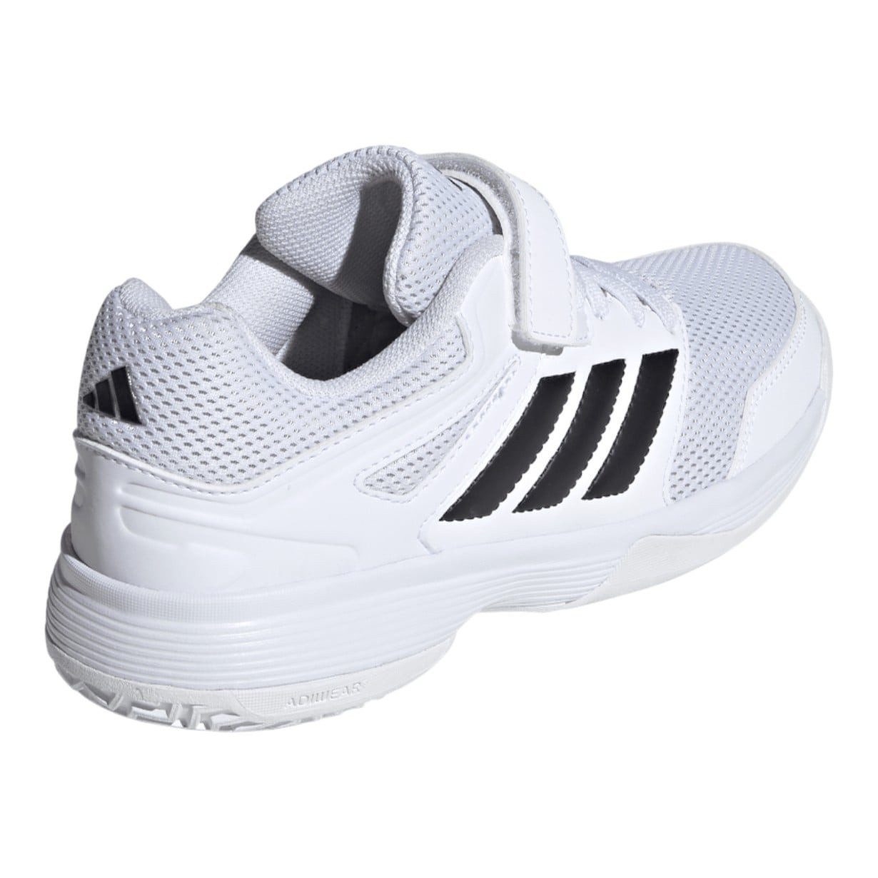 adidas Performance Hallen-Indoorschuhe Speedcourt Velcro weiss/schwarz Kinder Badmintonschuh – Bild 5 von 5
