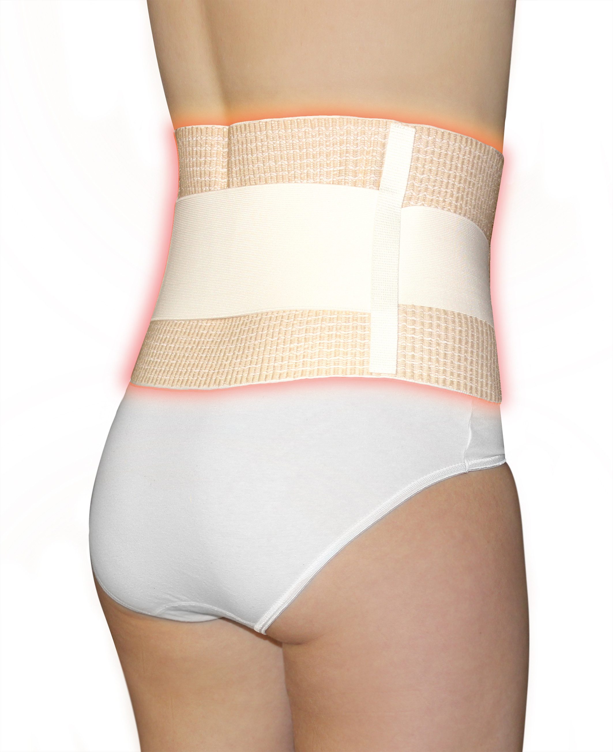 Hydas Stützbandage mit Nierenwärmer, gibt der Wirbelsäule Halt und schützt vor Kälte, Unterstützt bei Muskelschwäche, wärmendes Innenfutter