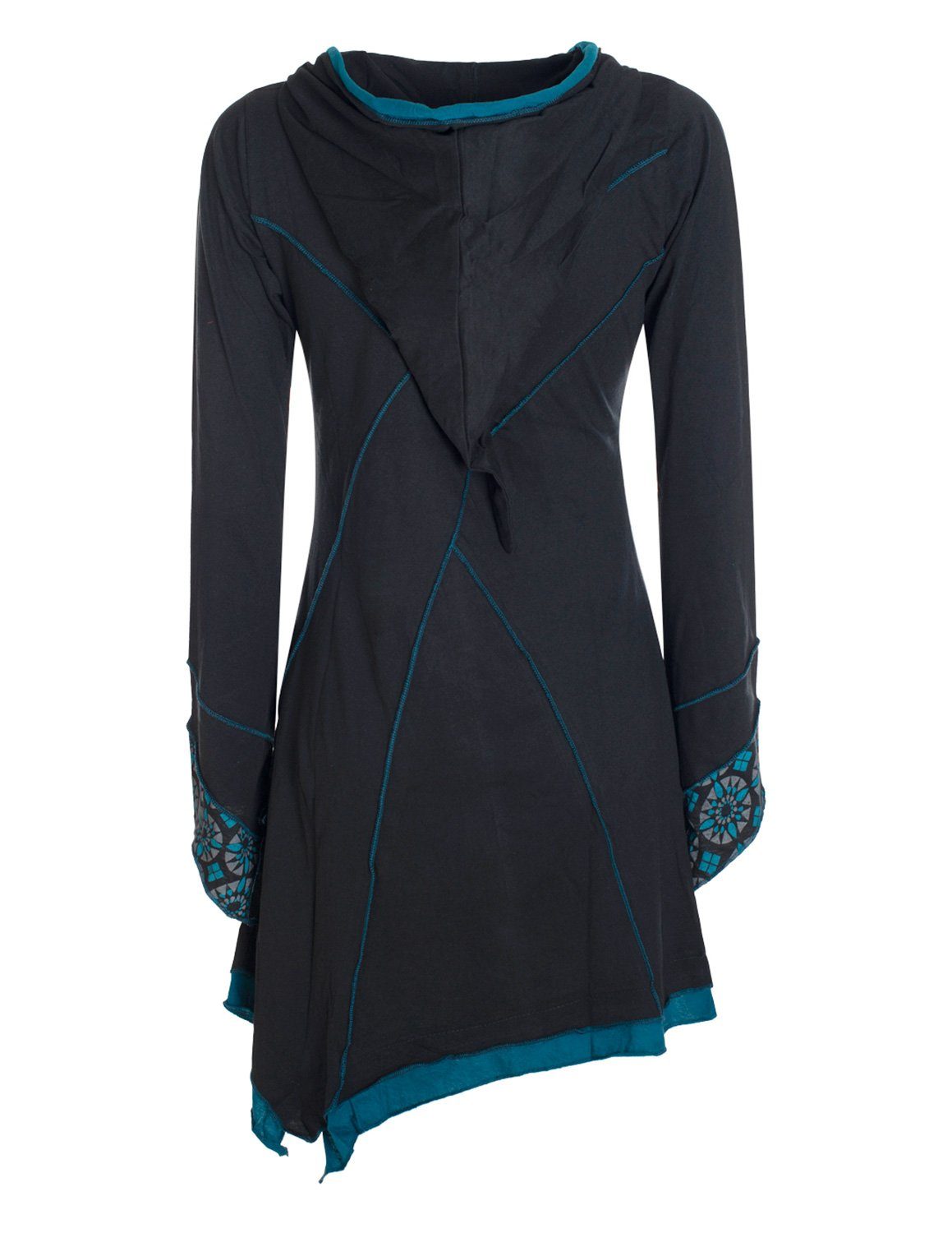 Vishes Zipfelkleid Langarm Damen Elfen Zipfelkleid Zipfelige Elfentunika Be günstig online kaufen