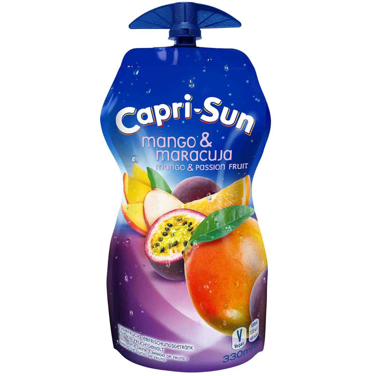 CAPRI-SUN Softgetränk, Capri Sun Mango und Maracuja Mehrfruchtschorle 330ml 15er Pack