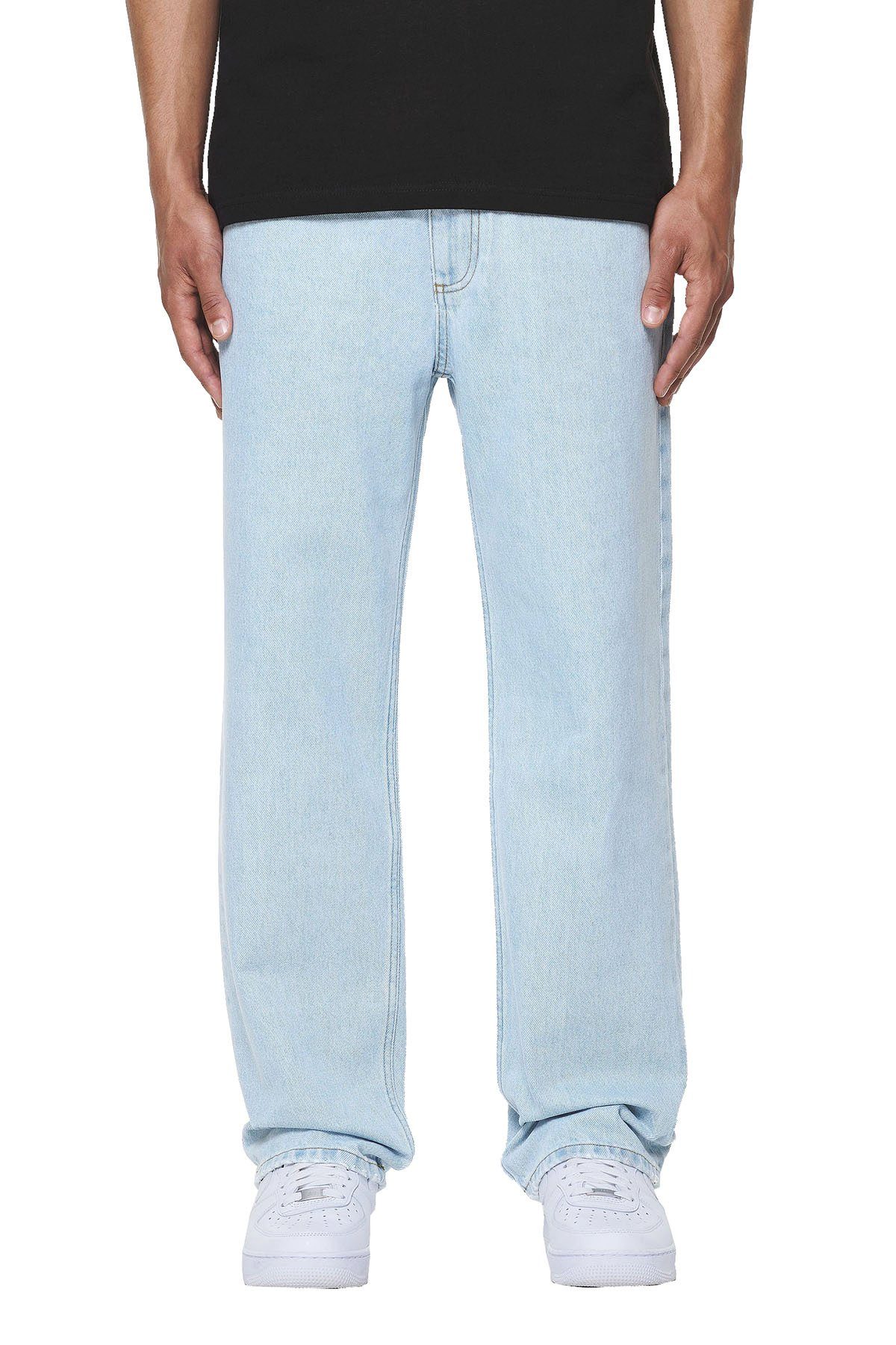 PEGADOR 5-Pocket-Jeans Baltra Baggy (1-tlg., kein Set) logogeprägte Knöpfe und Nieten