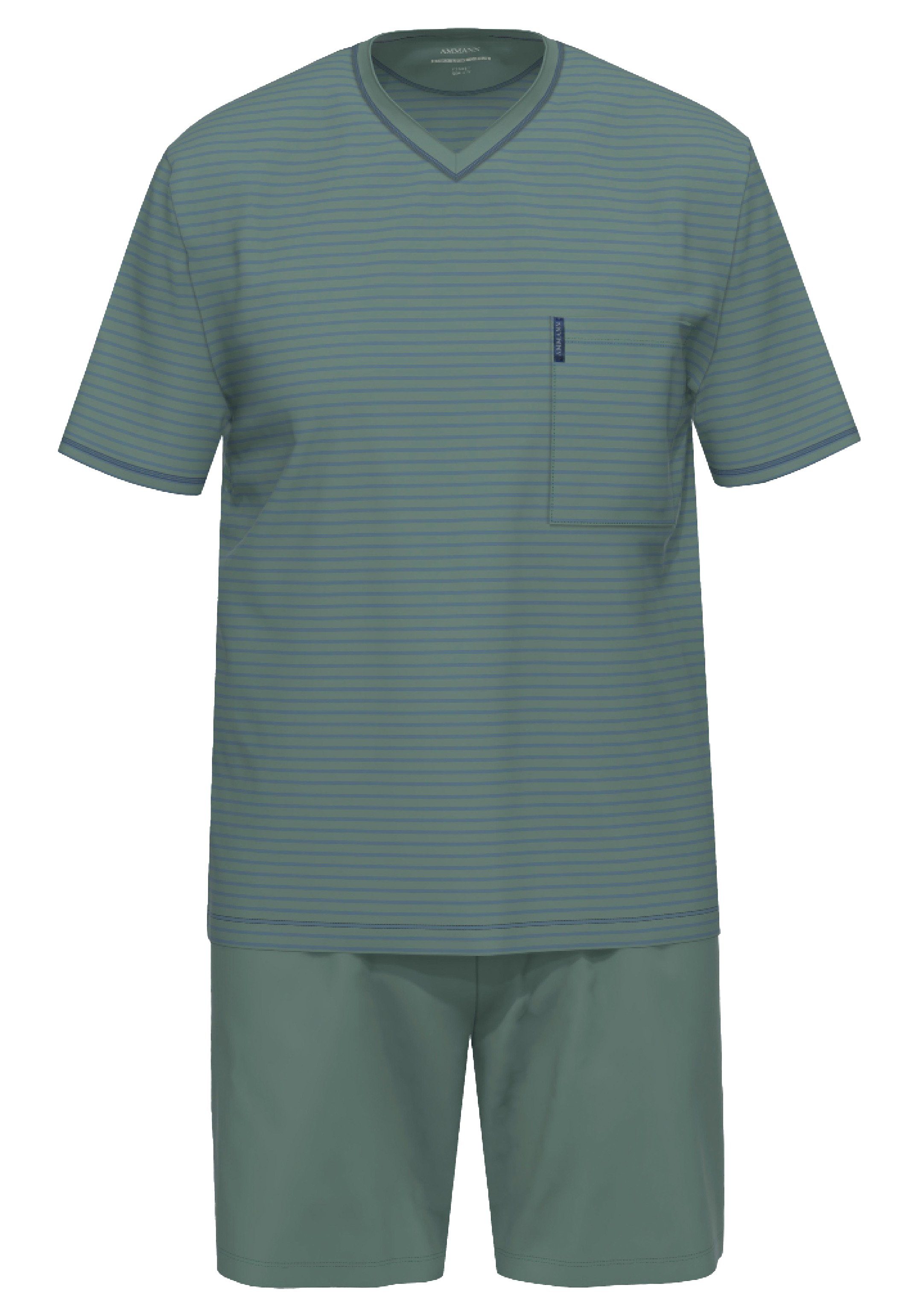 Ammann Pyjama Extra Light Cotton (Set, 2 tlg) Schlafanzug - Baumwolle - Atmungsaktiv North Atlantic