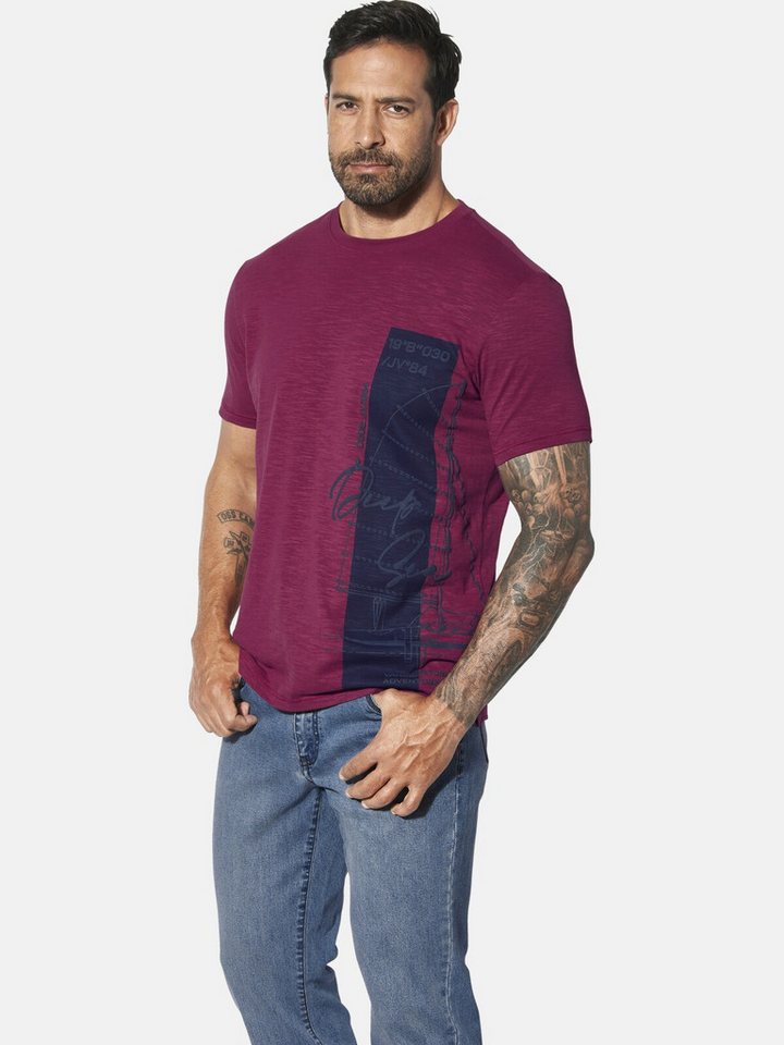 Jan Vanderstorm T-Shirt BALJAN mit 3D-Aufdruck
