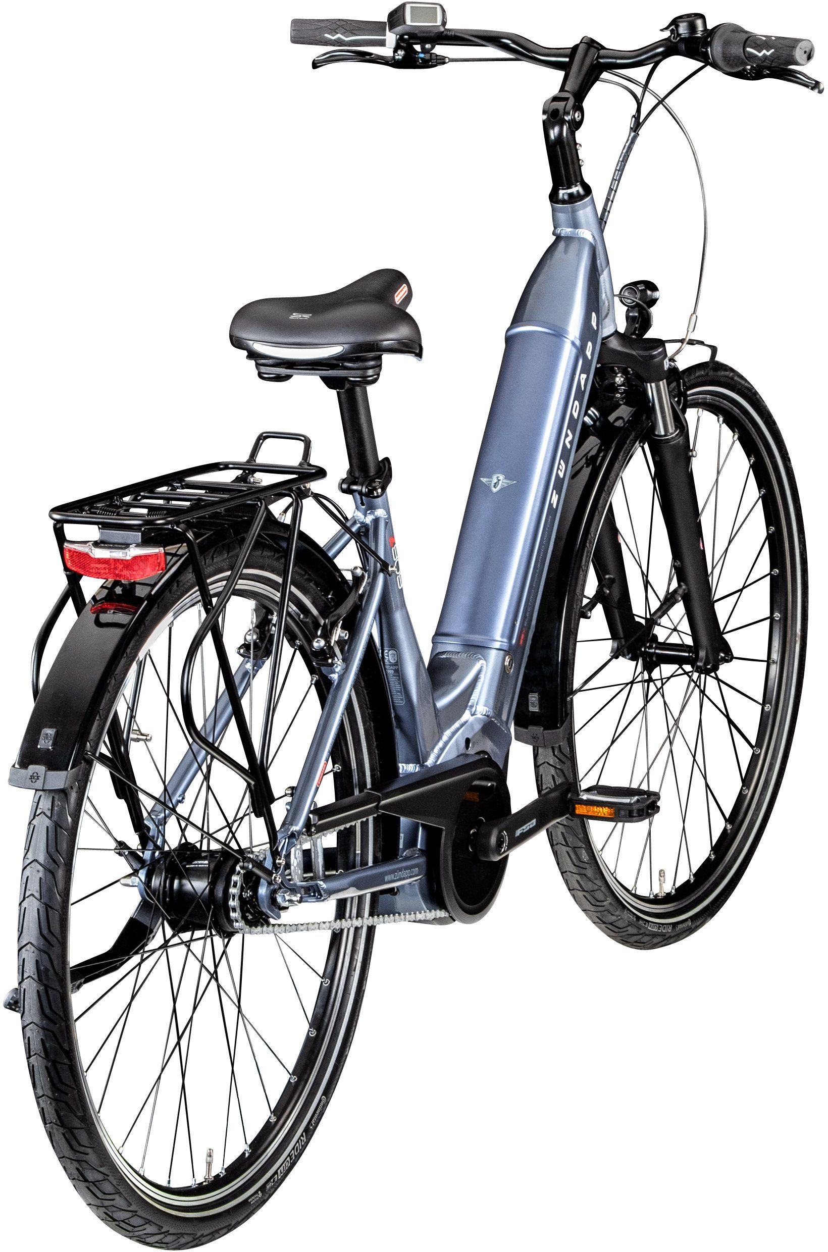 Zündapp E-Bike Cityrad Z909 - Bosch Mittelmotor, 7 Gang Shimano Nexus Schaltwerk, Nabenschaltung, Mittelmotor, 400 Wh, Pedelec, Elektrofahrrad für Damen u. Herren