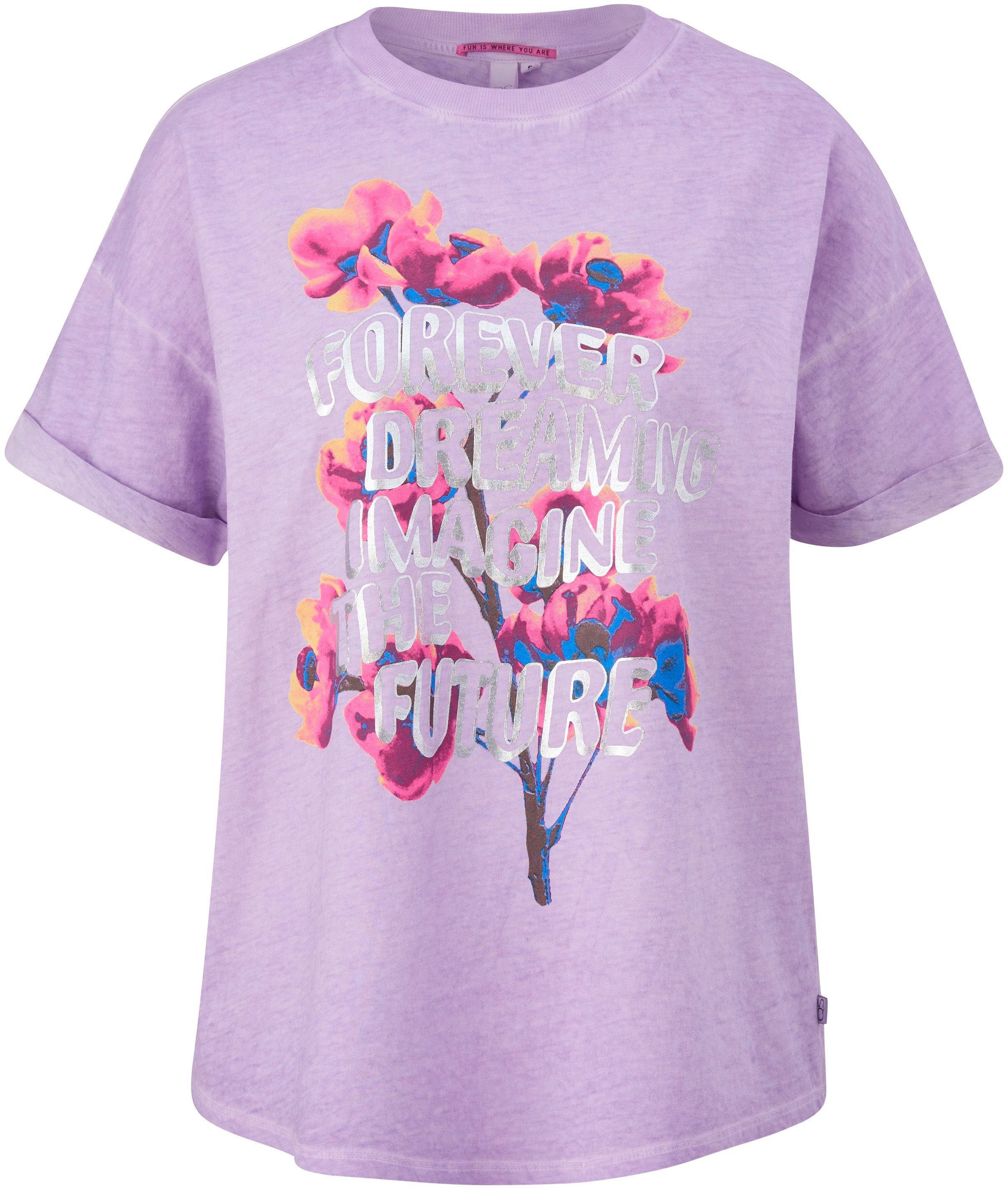 T-Shirt QS lilac/pink