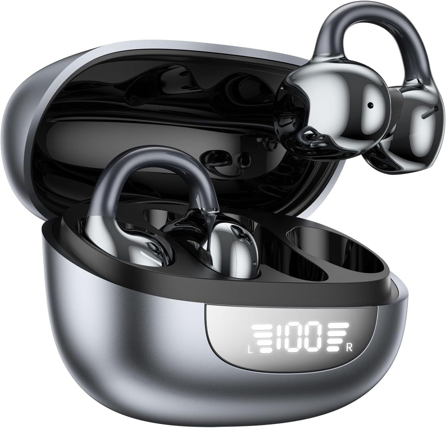 ibettertec 2026 Neue Open Ear Kopfhörer, In Ear Kopfhörer Bluetooth 6.0 Open-Ear-Kopfhörer (60H Spielzeit, IPX7 wasserdichte Bluetooth Open-Ear Sport Kopfhörer, Kopfhörer Kabellos Bluetooth HiFi Stereo mit Ohrhaken, ENC Noise Cancelling, HD-Mikrofon, kraftvollem Bass und komfortabler Passform für Sport, Büro und Alltag)