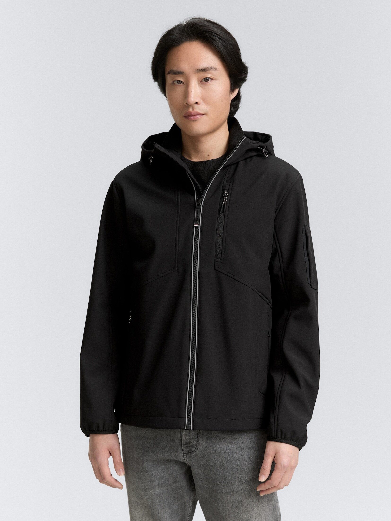 Outdoorjacke Softshell Jacke mit Kapuze