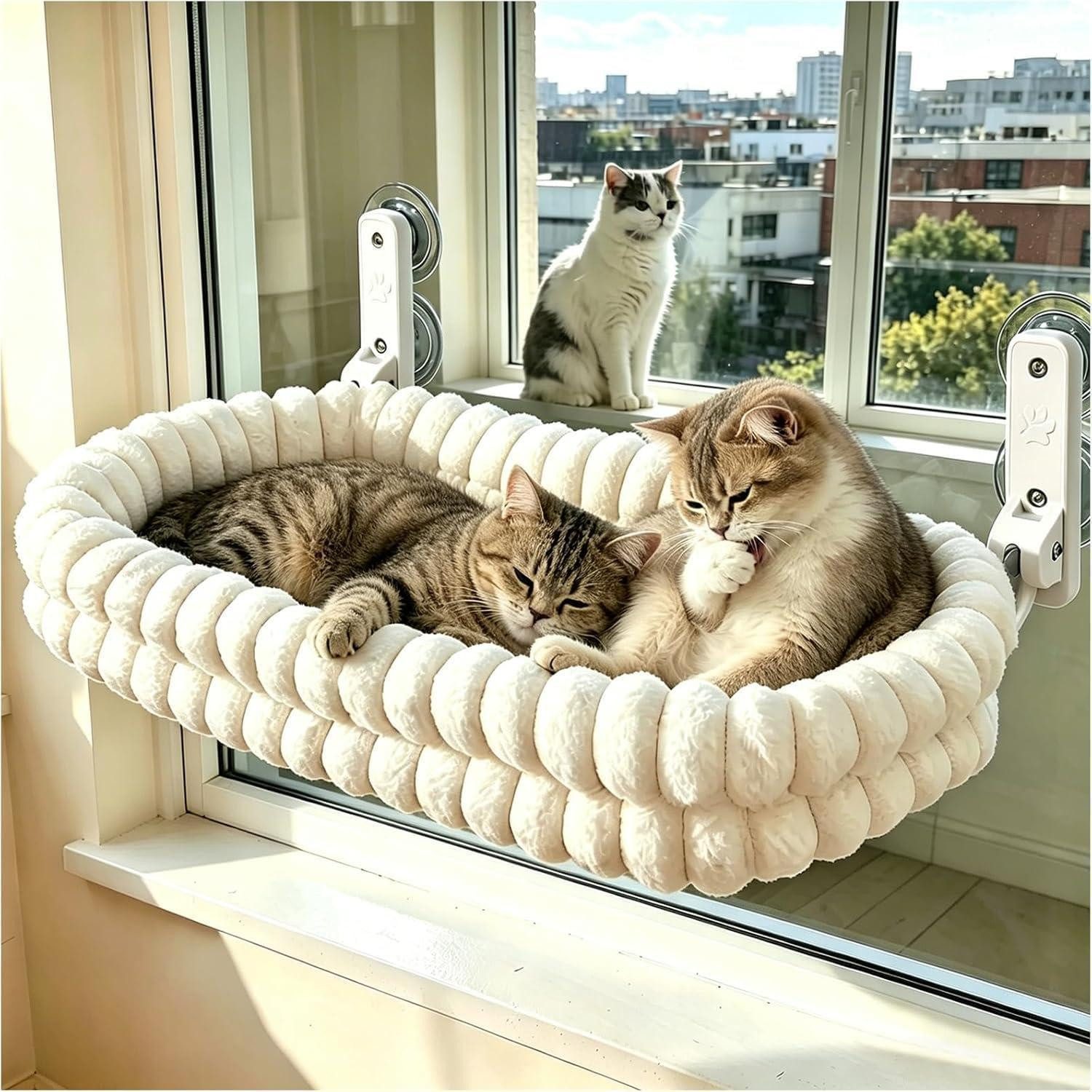 LuxusKollektion Katzenliege Katzenbett Heizkörperliege Weiß