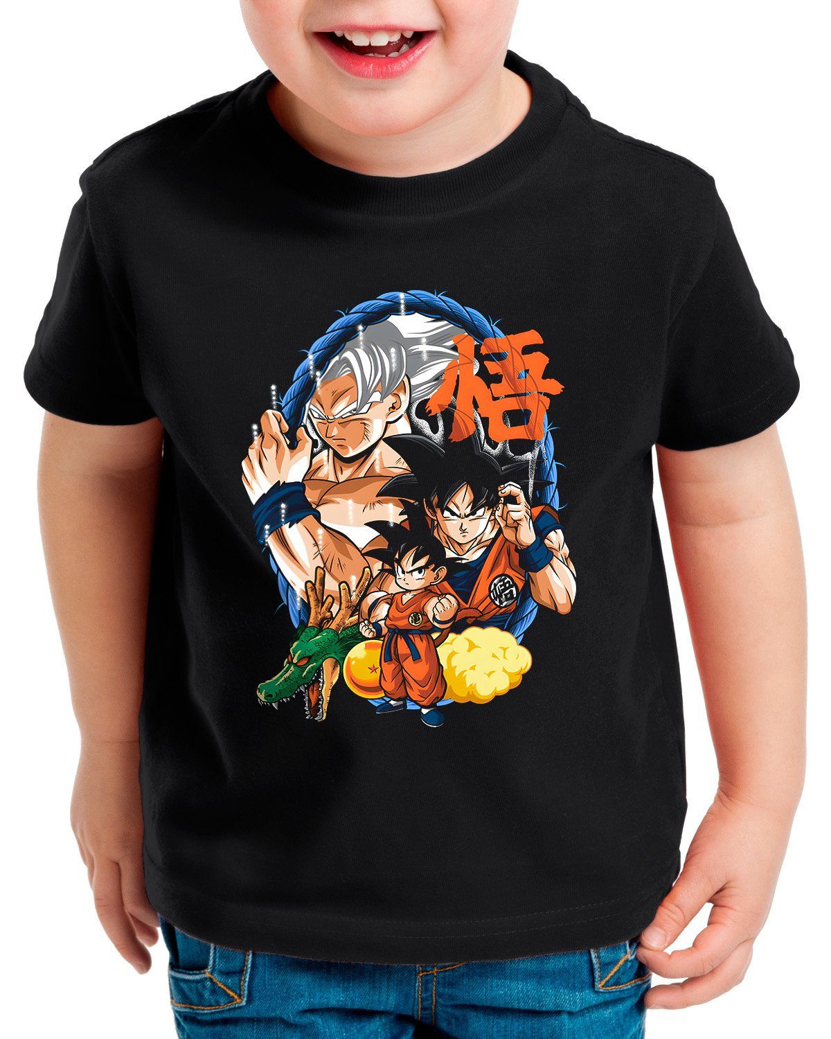 style3 Print-Shirt Kinder breakers songoku dragonball T-Shirt Saiyan Evolution z the gt super kakarot