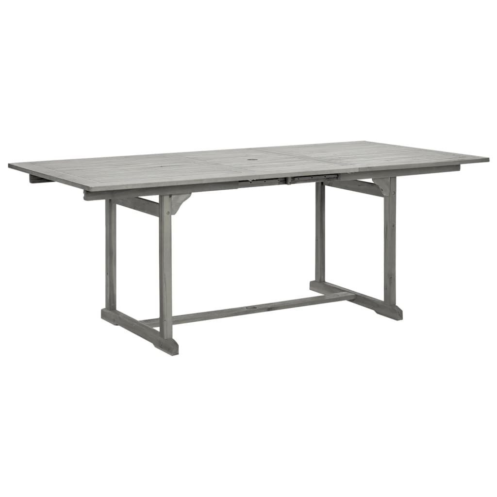 Gartentisch 200 x 100 x 75 cm Garten-Esstisch 150-200x100x75 cm Massivholz Akazie