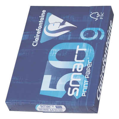 CLAIREFONTAINE Druckerpapier Smart Print Paper, Format DIN A4, 50 g/m², 168 CIE, 500 Blatt