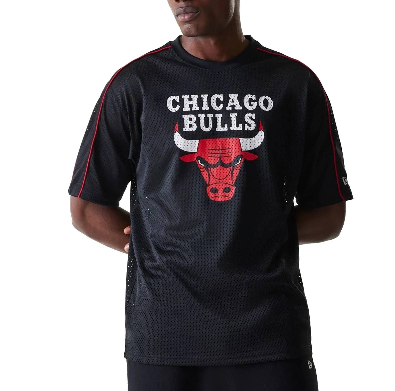 T-Shirt Shirt New Era NBA Piping OS Mesh Chicago Bulls
