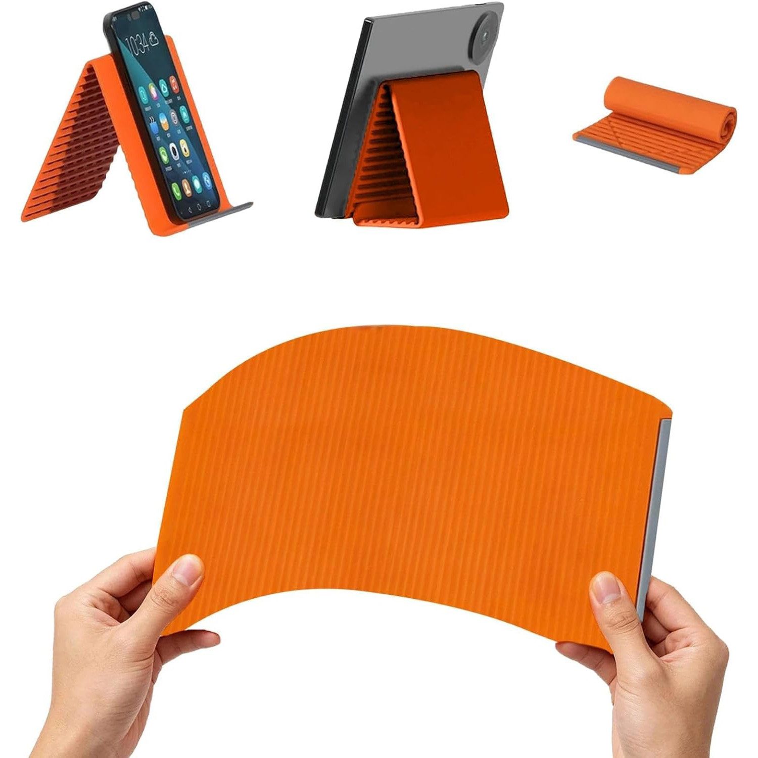 TUWENA Smartphone-Halterung Handy-Halterung, Rutschfester Mobilfunkhalte, Smartphone-Halterung, (Aluminiumkern, biegsam, faltbar, kratzschützend, universell kompatibel)