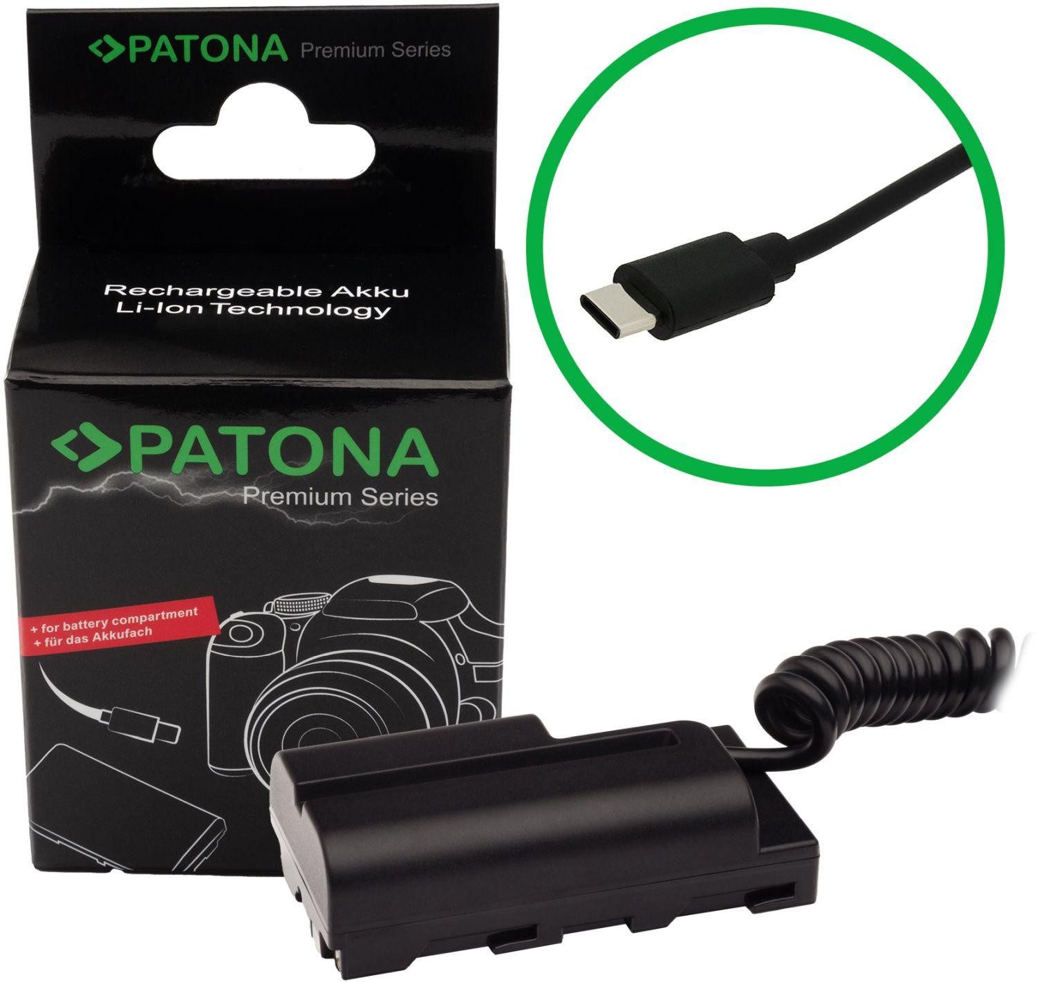 Patona USB-C Akku-Adapter NP-FM50 F550 F750 F960.. Elektro-Kabel