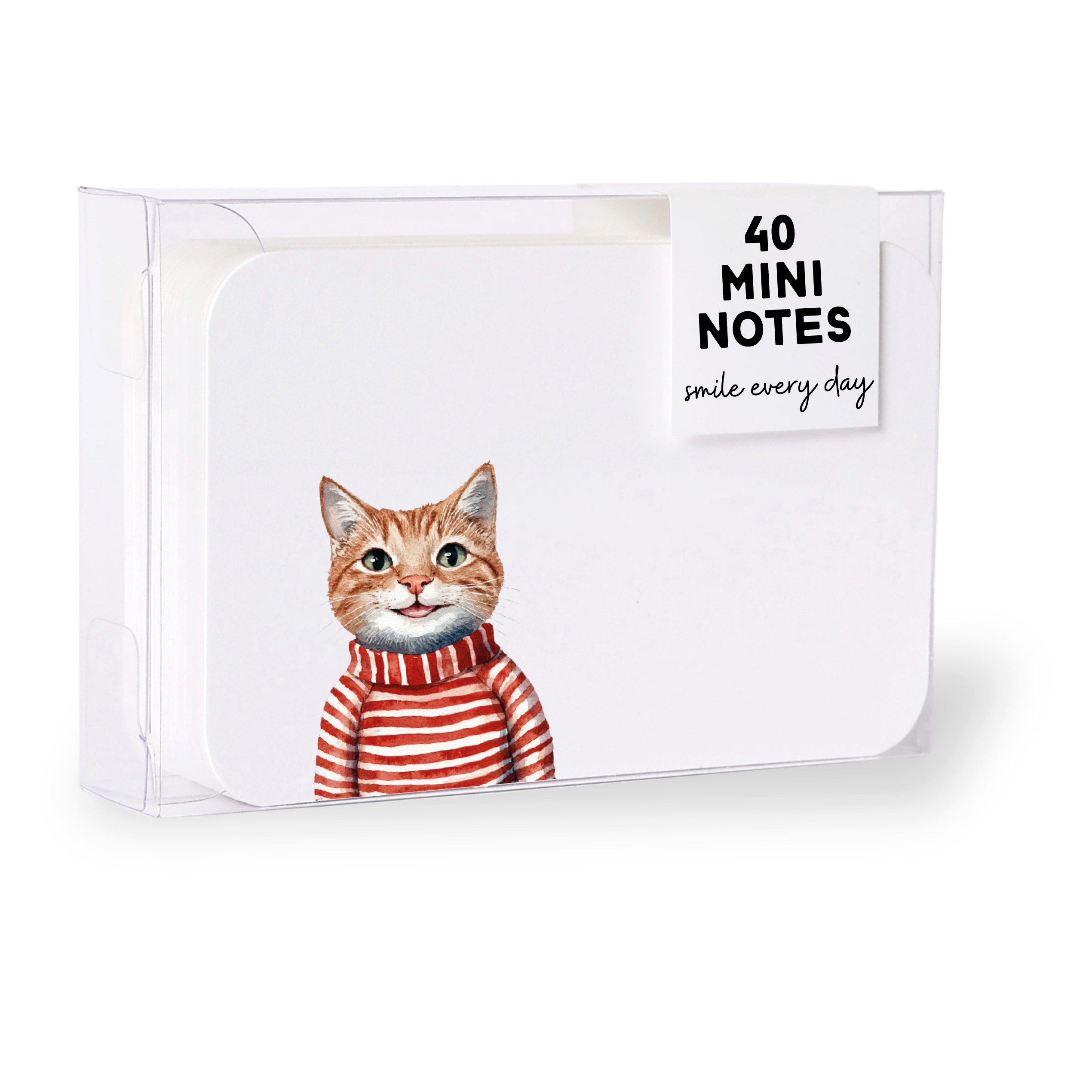 heaven+paper Grußkarten 40 Mini Karten CAT, hochwertig verarbeitet & modernes Design, Hergestellt in Deutschland