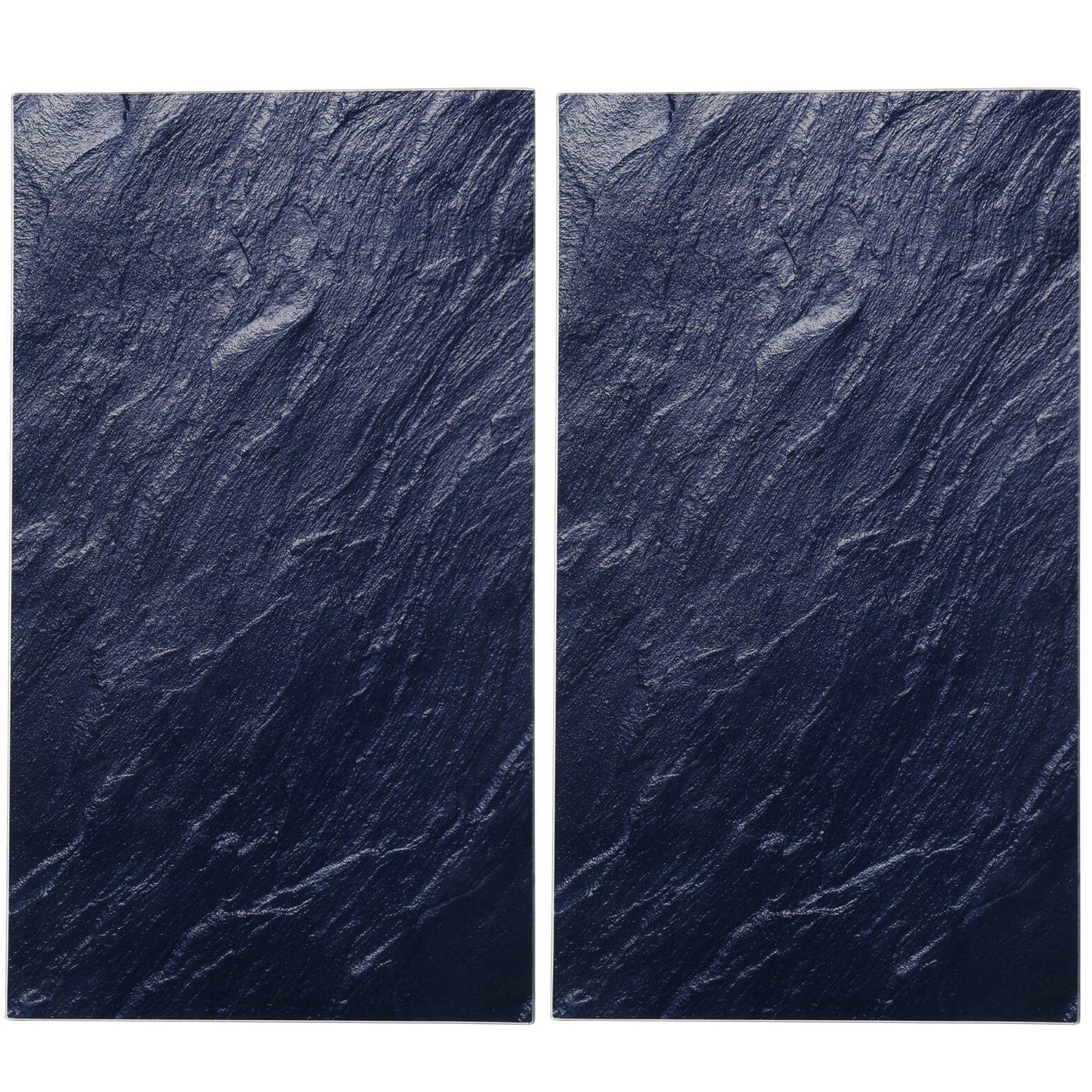 Excellent Houseware Herd-Abdeckplatte Herdabdeckplatten, 2 Stück, 52 x 30 cm, Glas, Glas, (2er-set, bestehend aus 2 Herdabdeckplatten)