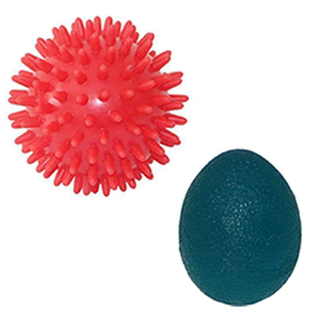 Massageball ø 7cm Massageball Igelball + Grip Ball blau