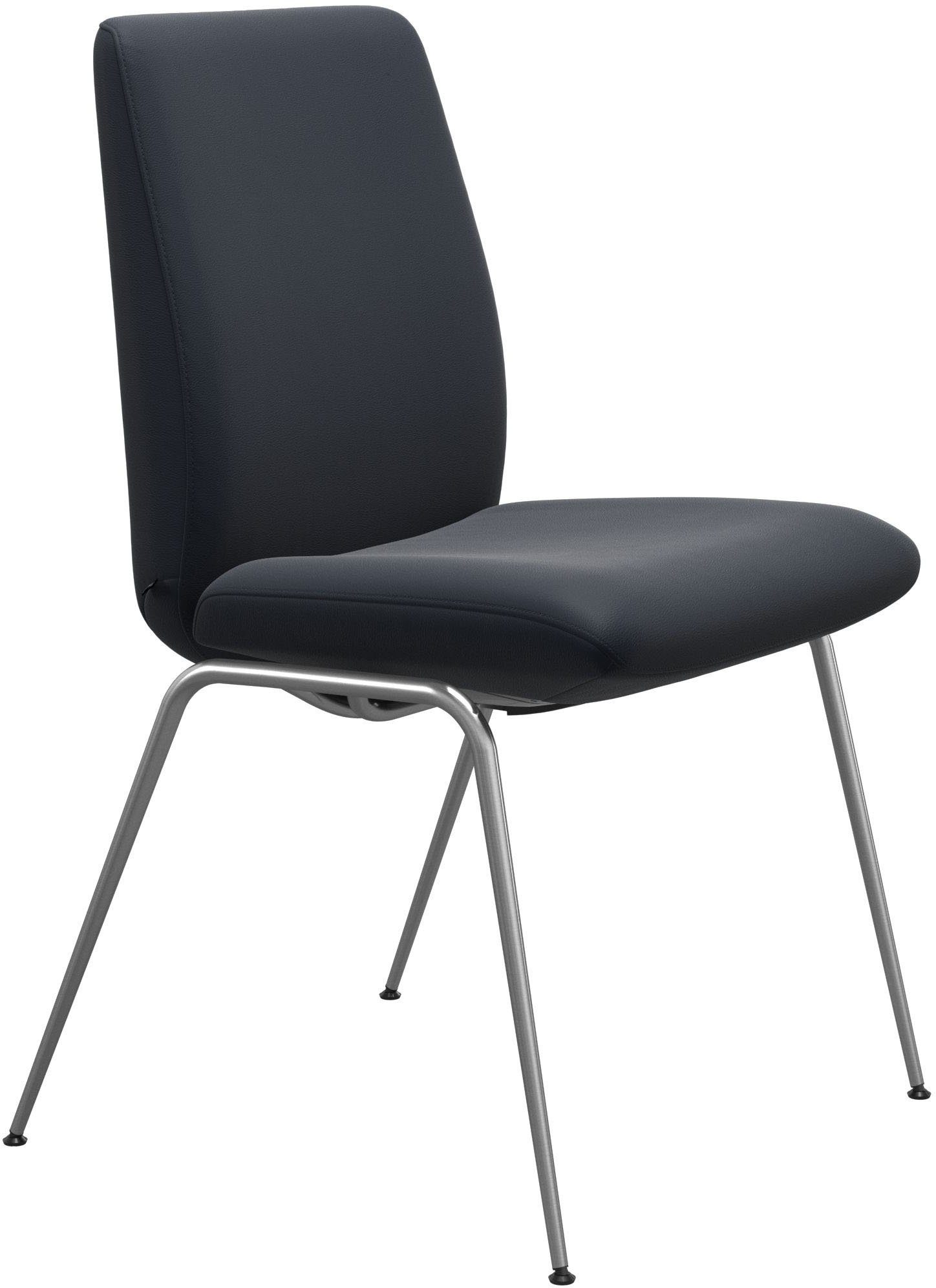 Beinen Back, Polsterstuhl L, Größe mit Stressless® Stahl Laurel, glänzend Chrom Low in aus