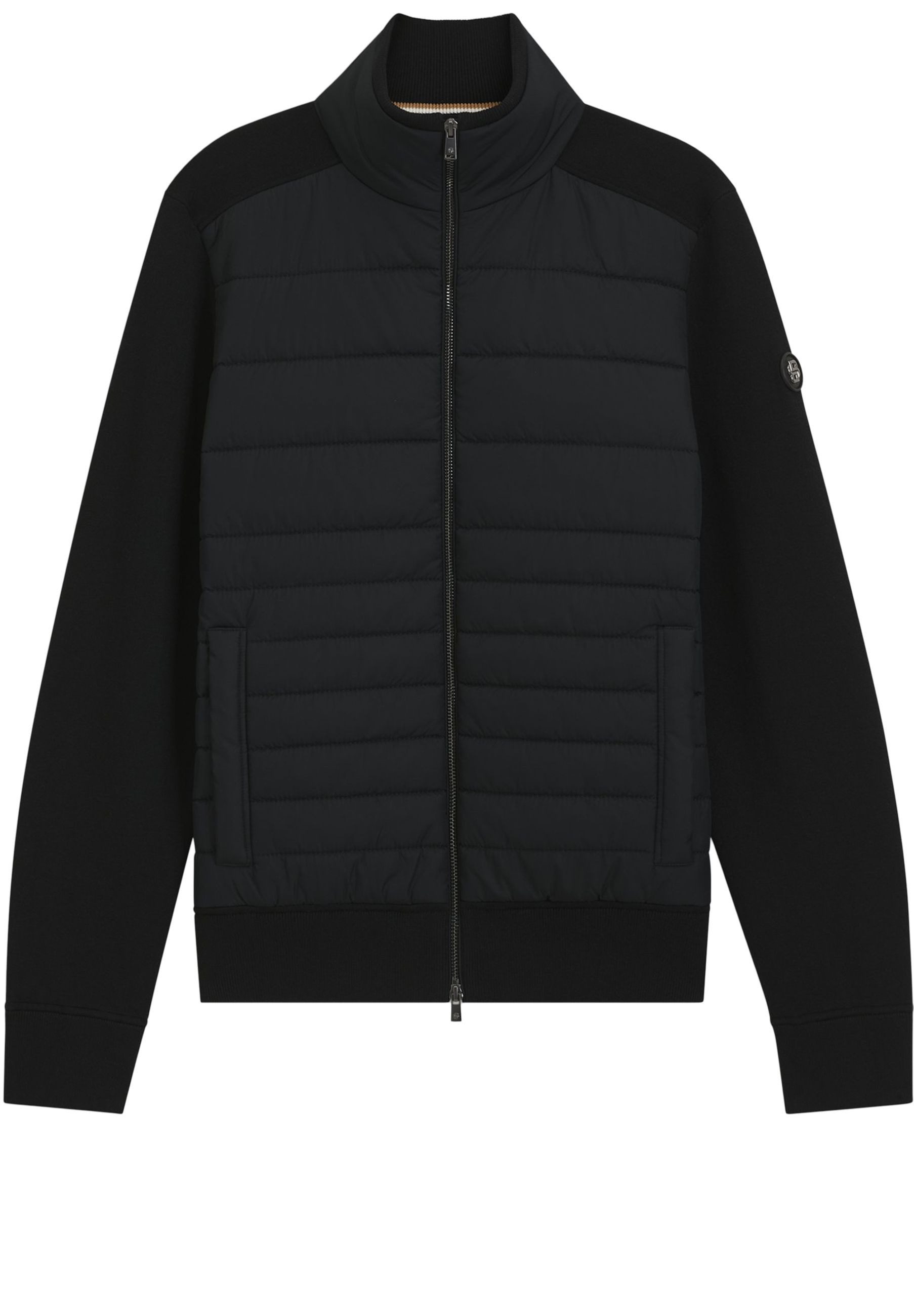 BOSS Strickjacke Facente mit Double-B-Monogramm (1-tlg)