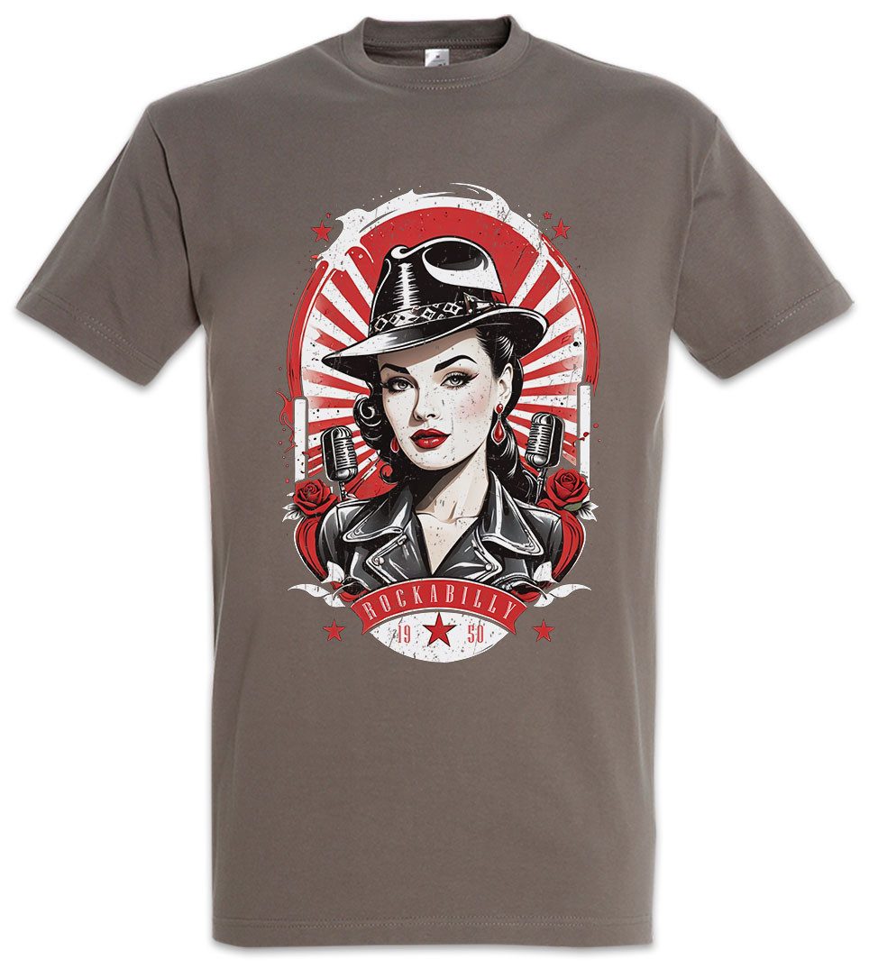 Urban Backwoods Print-Shirt Rockabella Beauty Herren T-Shirt Tattoo Rockabi günstig online kaufen