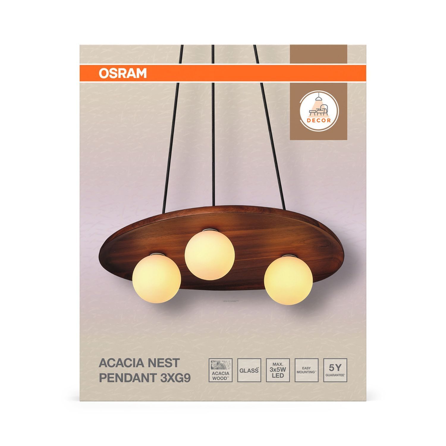 Licht-Erlebnisse Pendelleuchte GERANO, ohne Leuchtmittel, G9 H: max. 150 cm Kugel Schirm Modern