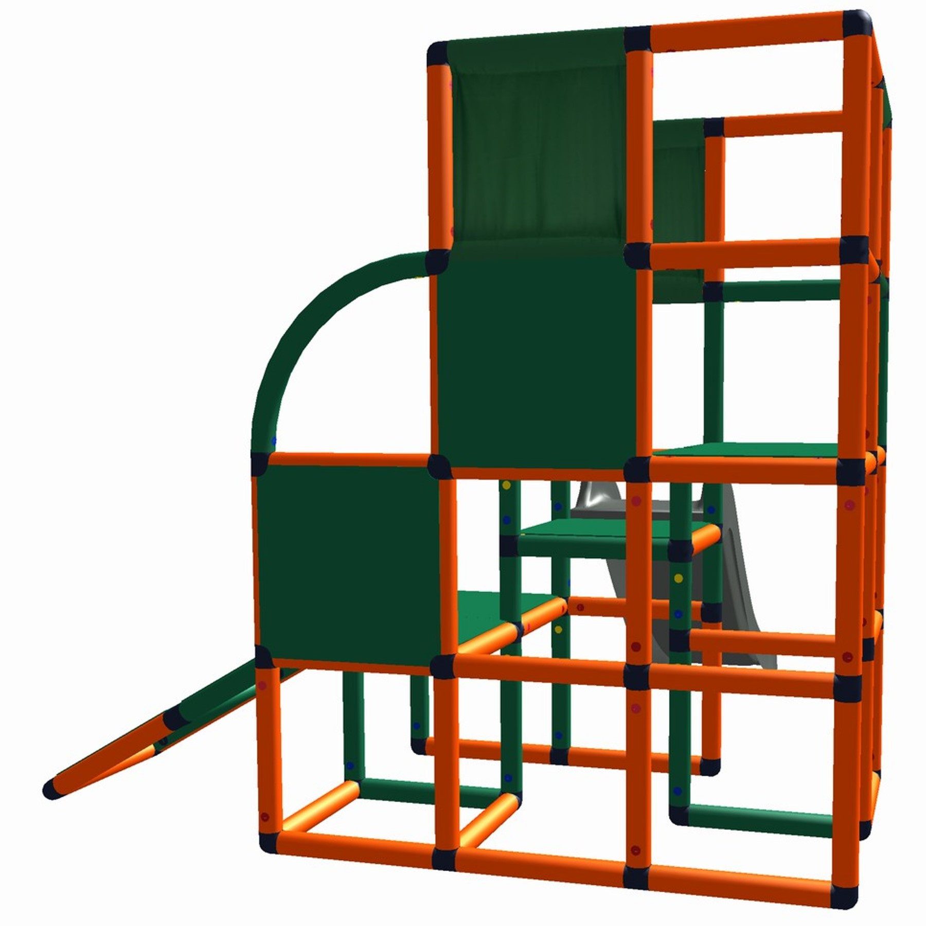 move and stic SAMUEL mit Rutsche und Schräge Konstruktions-Spielset, In- und Outdoor