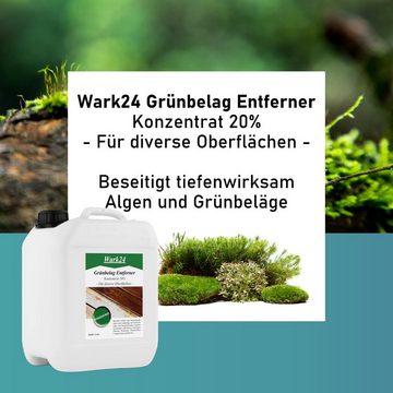 Wark24 Wark24 Grünbelag Algen Entferner Konzentrat 5L Kanister ergibt 100L (Spezialwaschmittel