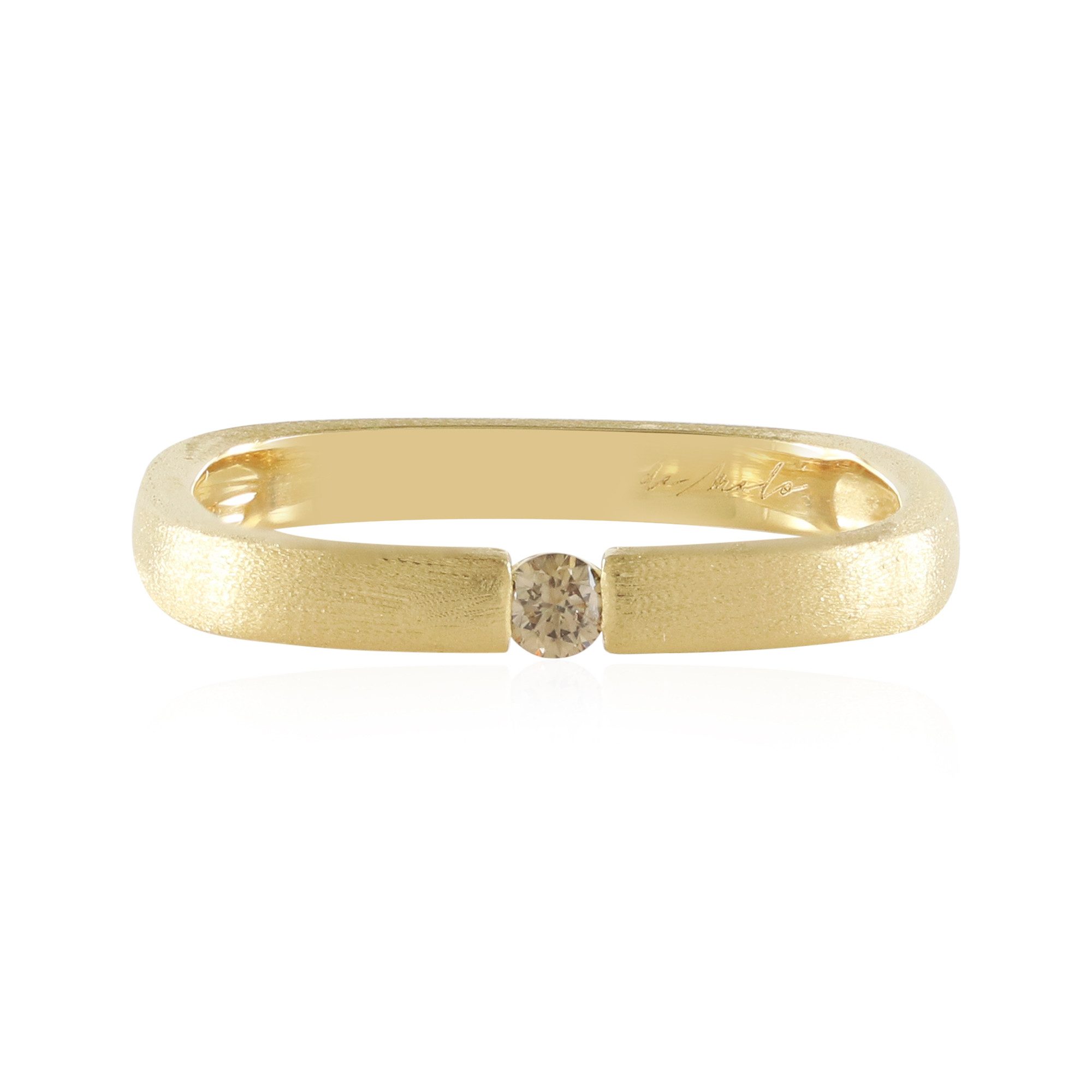 Cavill Diamantring Cavill Diamantring 0,054 ct Champagner, Vermeil, Sterlingsilber (1-tlg)