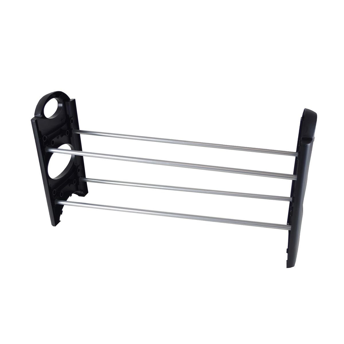 BENSON Regal Schuhablage mit 2Ablagen aus Metall 64x20x34cm Schuhregal Schuhständer, erweiterbar