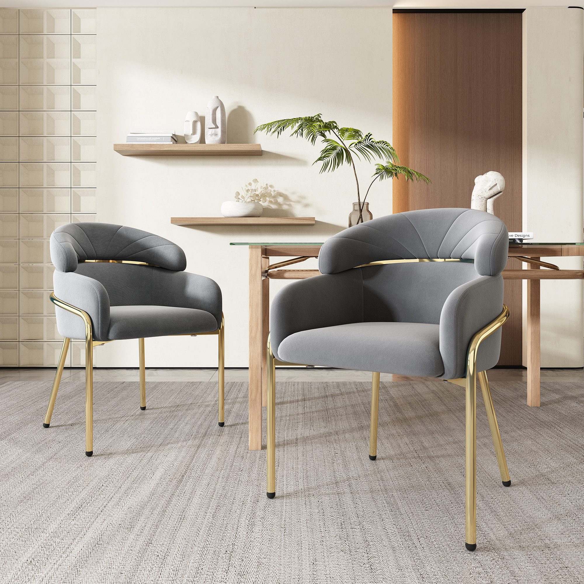 MODFU Polsterstuhl Esszimmerstuhl (4 St), Schlafzimmer, günstig online kaufen