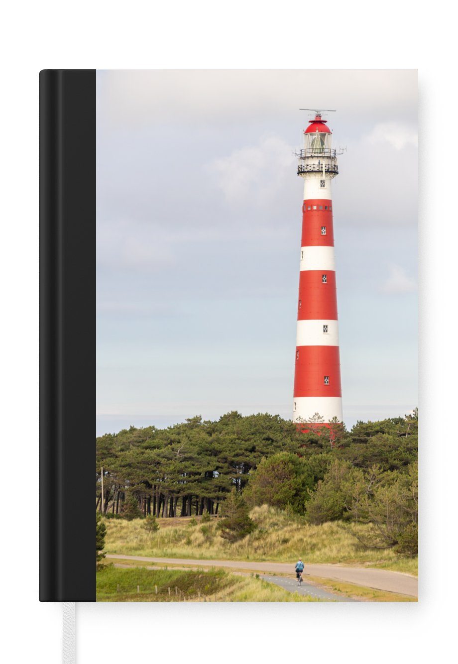 MuchoWow Notizbuch Insel - Leuchtturm - Niederlande, Journal, Merkzettel, Tagebuch, Notizheft, A5, 98 Seiten, Haushaltsbuch