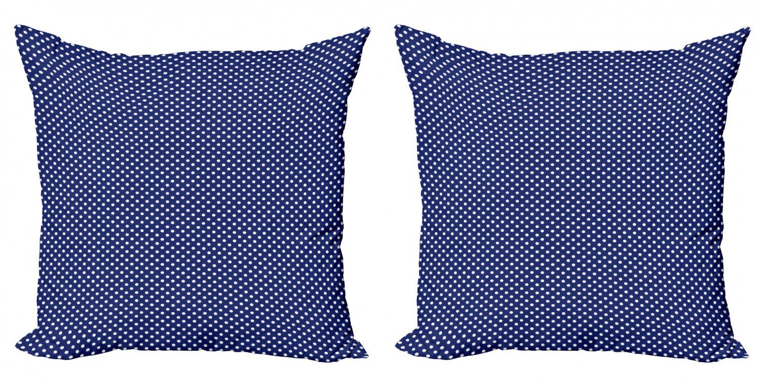 Kissenbezüge Modern Accent Doppelseitiger Digitaldruck, Abakuhaus (2 Stück), Navy blau Nautical Tupfen