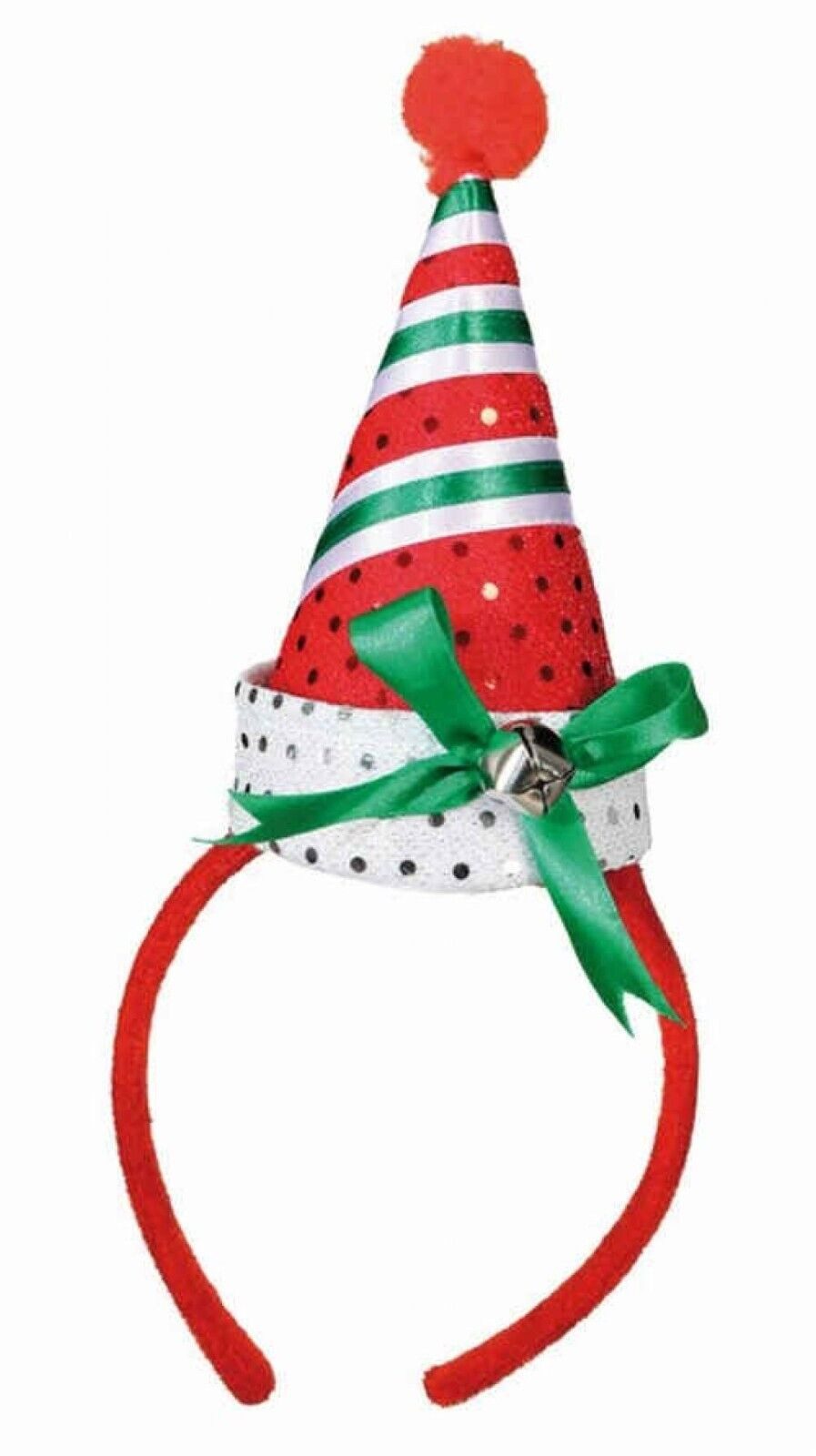 Orlob Haarreif Haarreif Jingle Bells Wichtel mit Glocke und Bommel Weihnachten, 1-tlg., Mit Bommel & Glocke