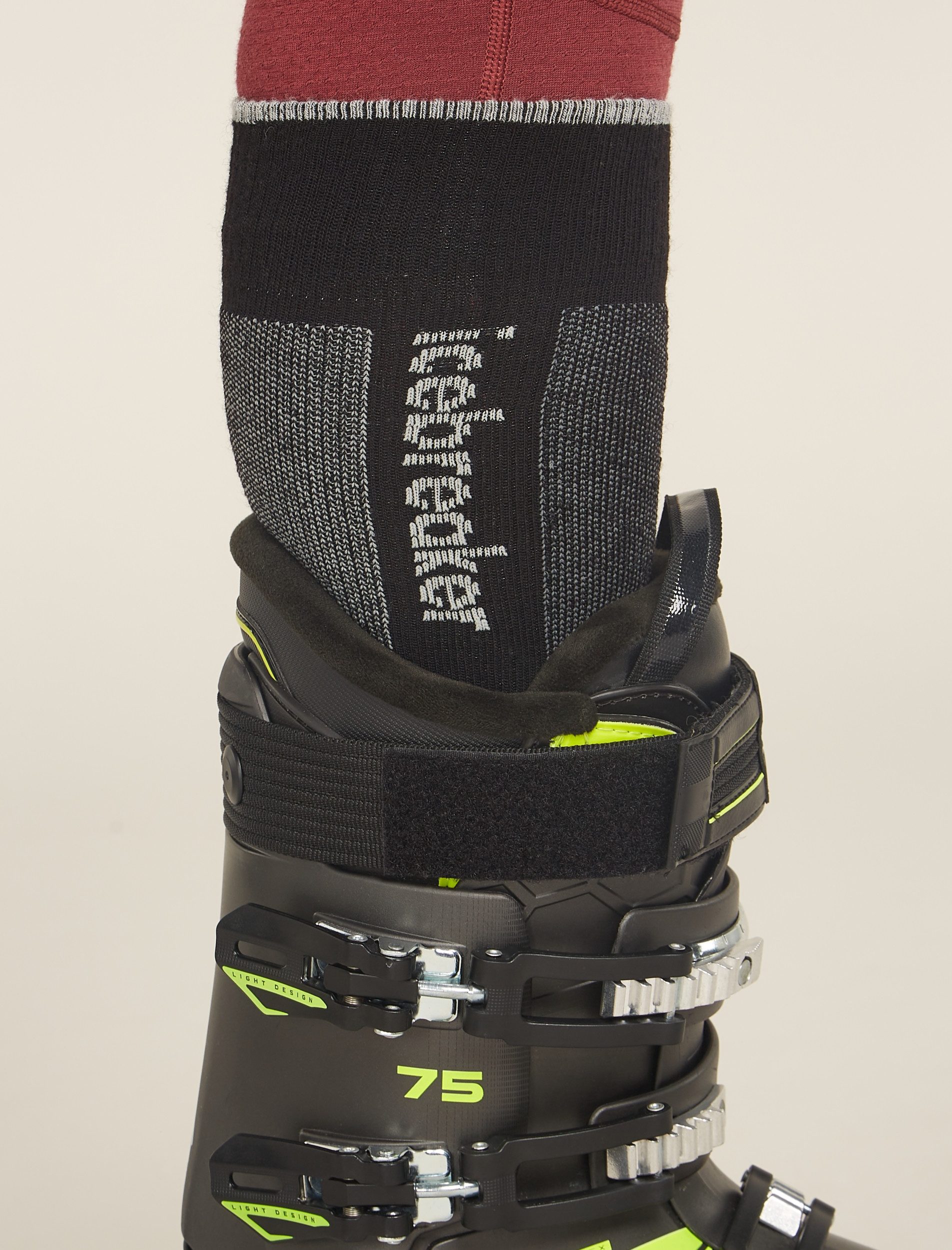 Icebreaker Skisocken M Mer Ski+ Medium OTC BLACK/ETHER/GRAPHITE
