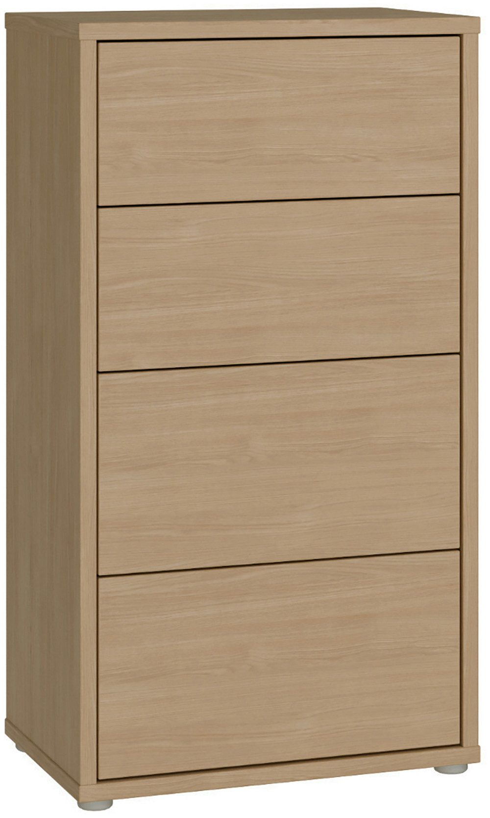 FORTE Kommode Alice Springs, Kommode Höhe 99,1 cm, 4 Schubkästen, Schubkästen mit Vollauszug, Grifflos, Push to open