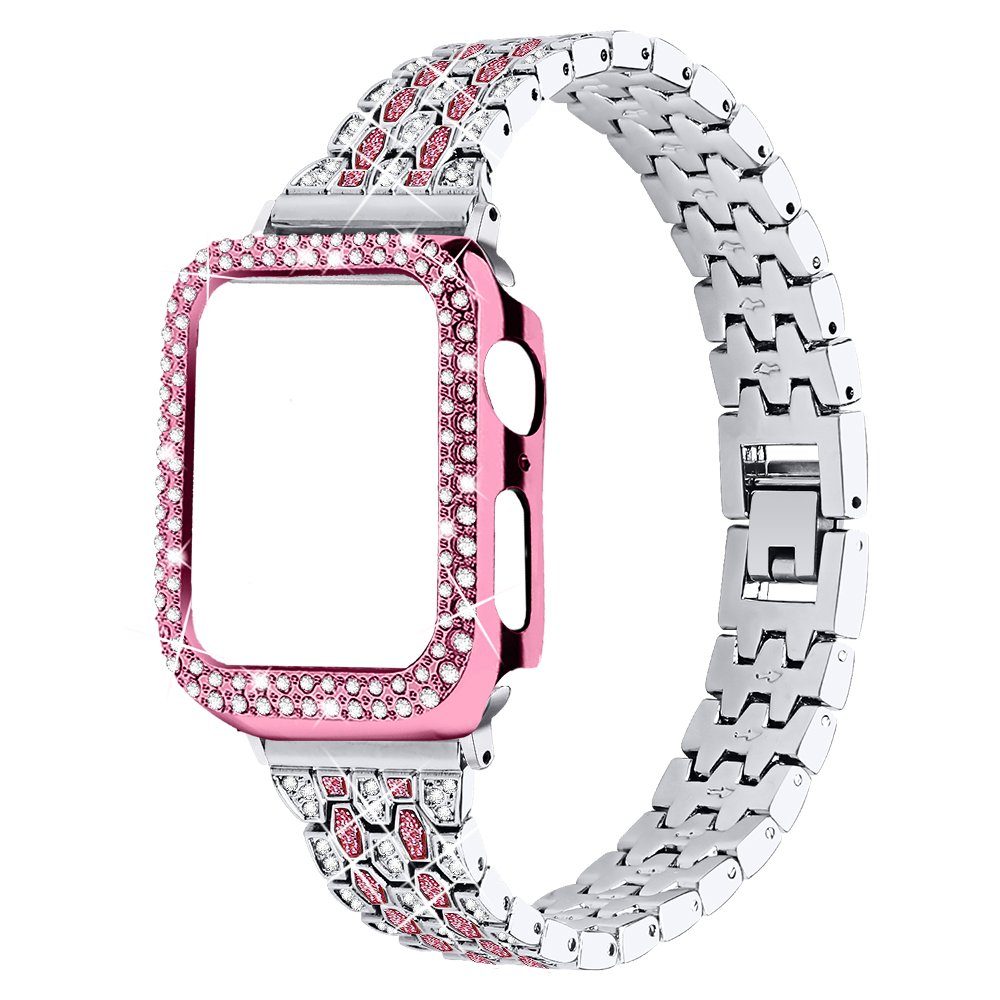 ELEKIN Smartwatch-Armband Watch Armband+Schutzhülle 45mm Apple Farbe 41mm für 40mm 42mm 44mm iWatch 1